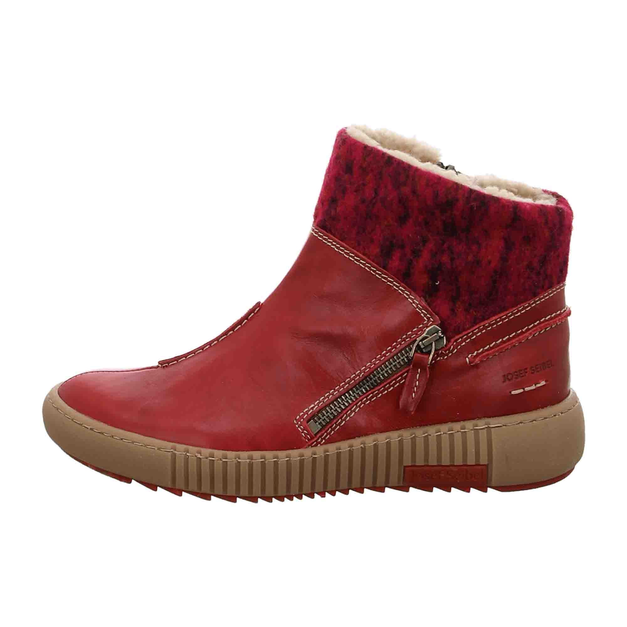 Josef Seibel Comfort Ankle Boots for Women in Red