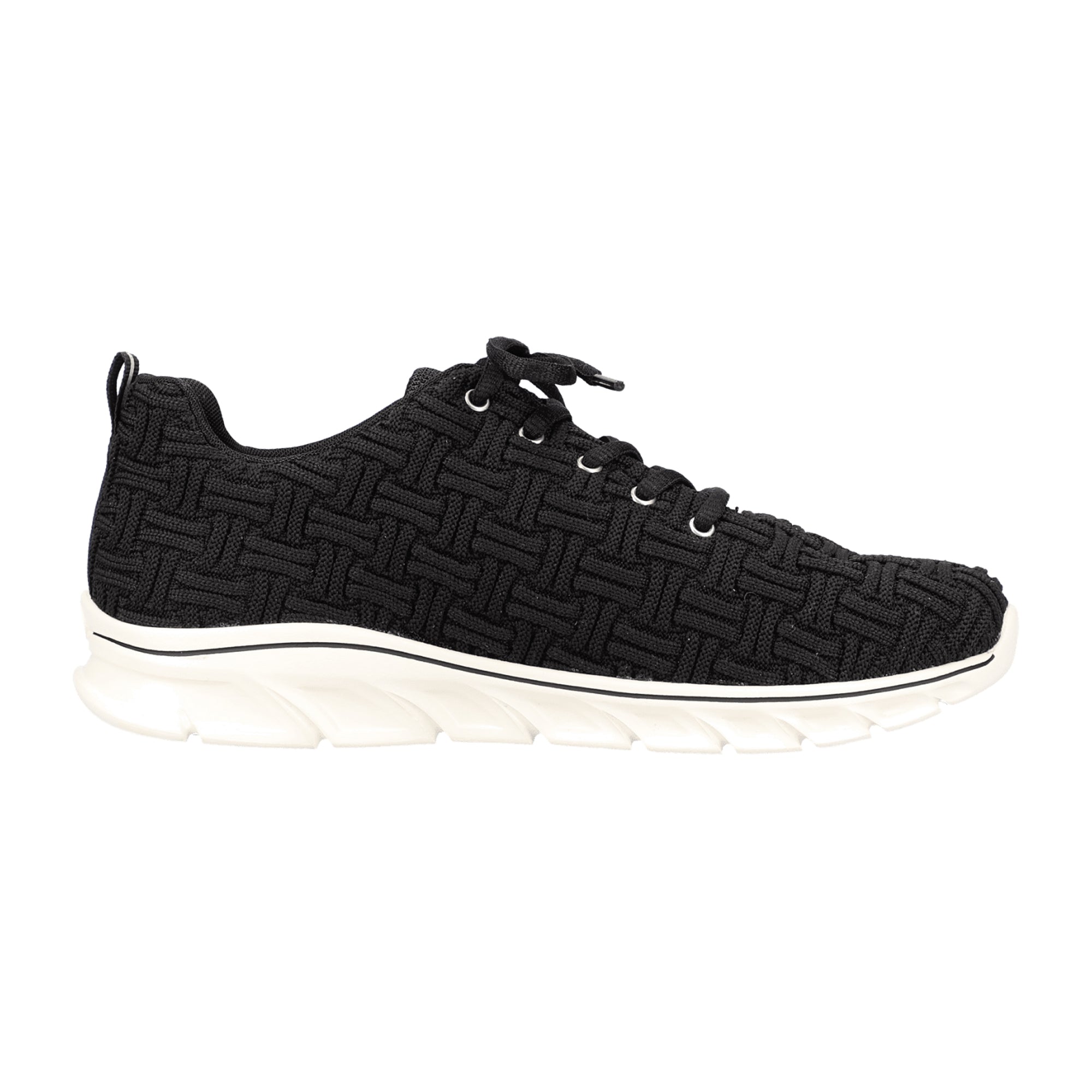 Rieker Women's Black Comfort Sneakers with Removable Soft Insole
