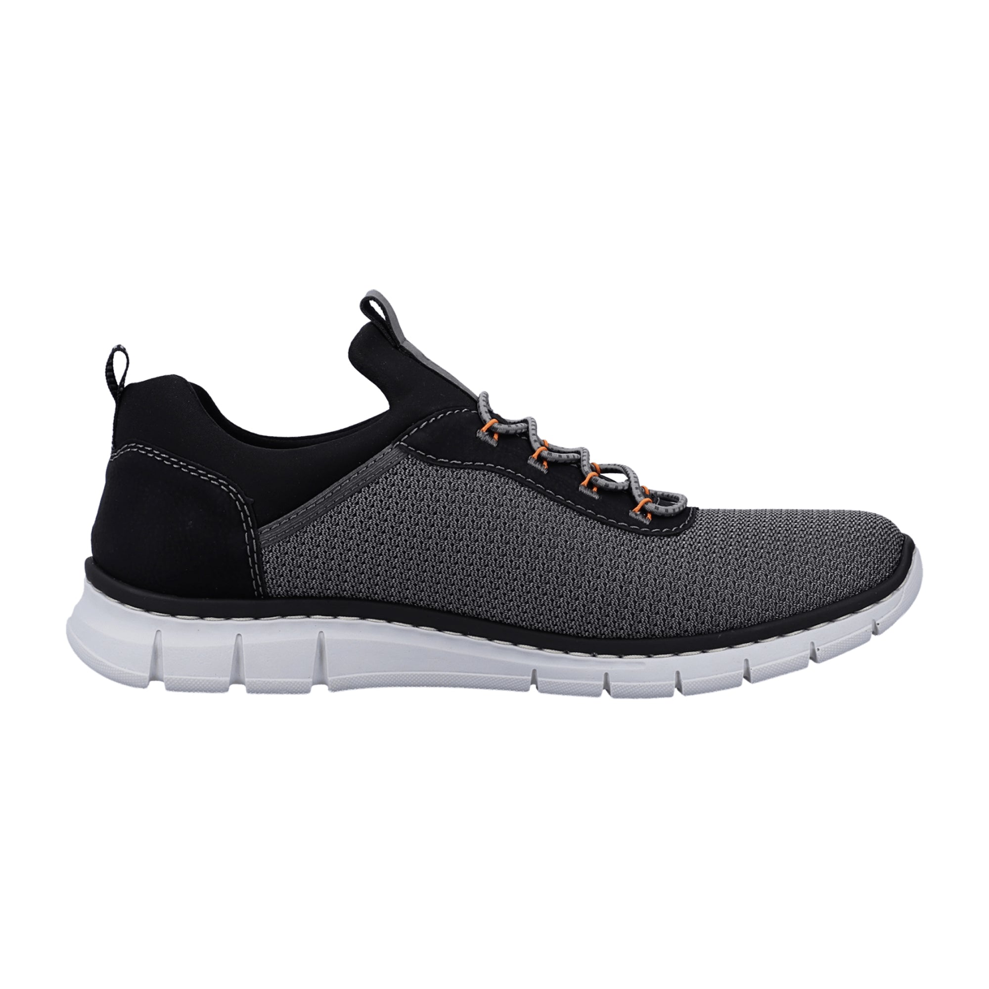 Rieker Men's Gray Athletic Lace-Up Shoes with Shock Absorbing Soles