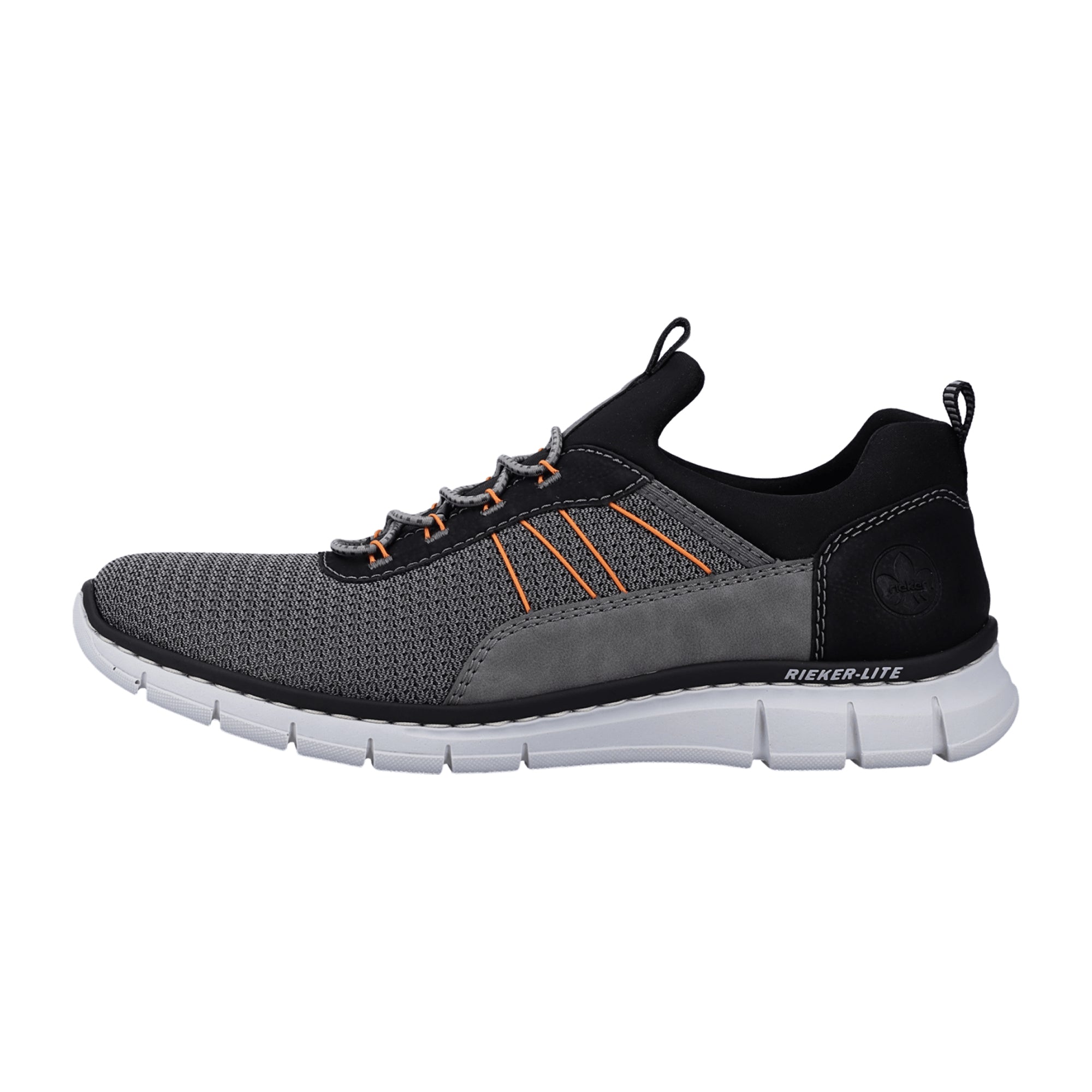Rieker Men's Gray Athletic Lace-Up Shoes with Shock Absorbing Soles