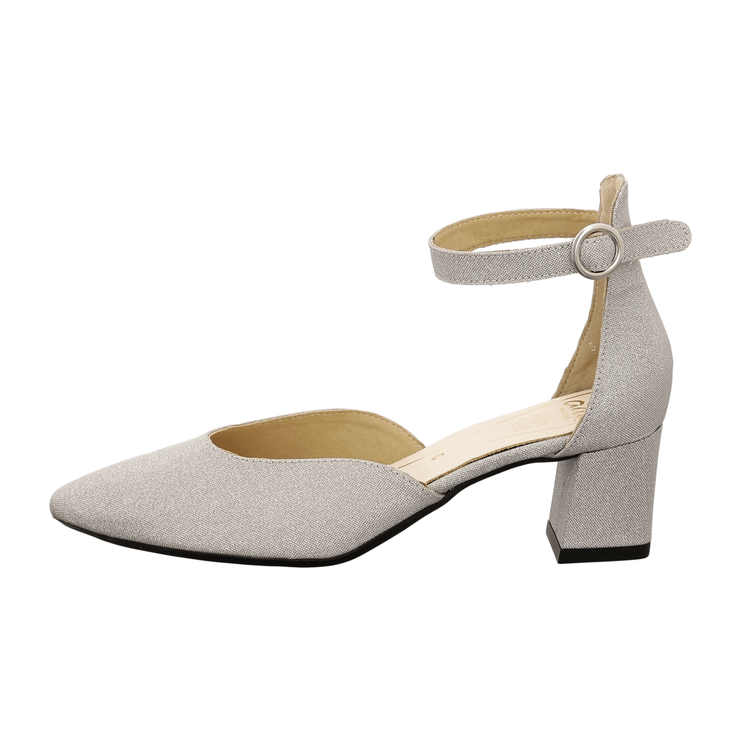 ARA Women's Pumps Pointed Toe Synthetic Leather Lining in Silver