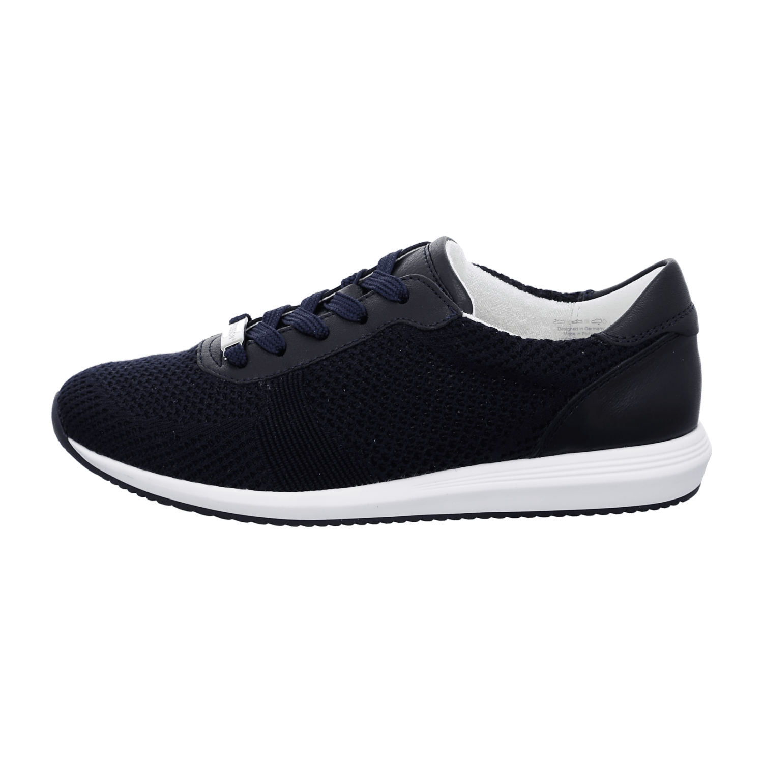 ARA LISBON Women's Sneakers in Blue with Cotton and Synthetic Lace-Up Closure, Round Toe