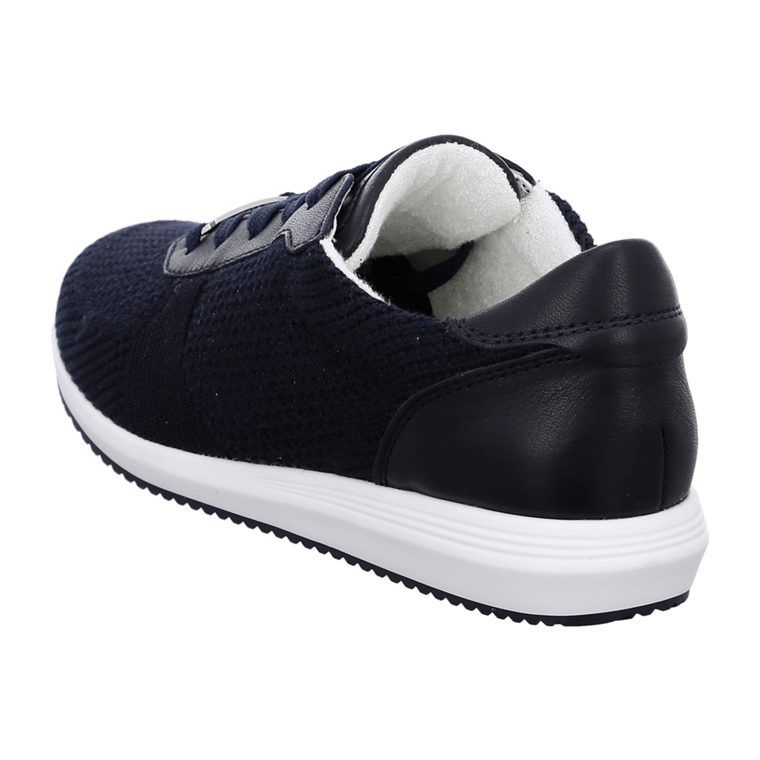 ARA LISBON Women's Sneakers in Blue with Cotton and Synthetic Lace-Up Closure, Round Toe