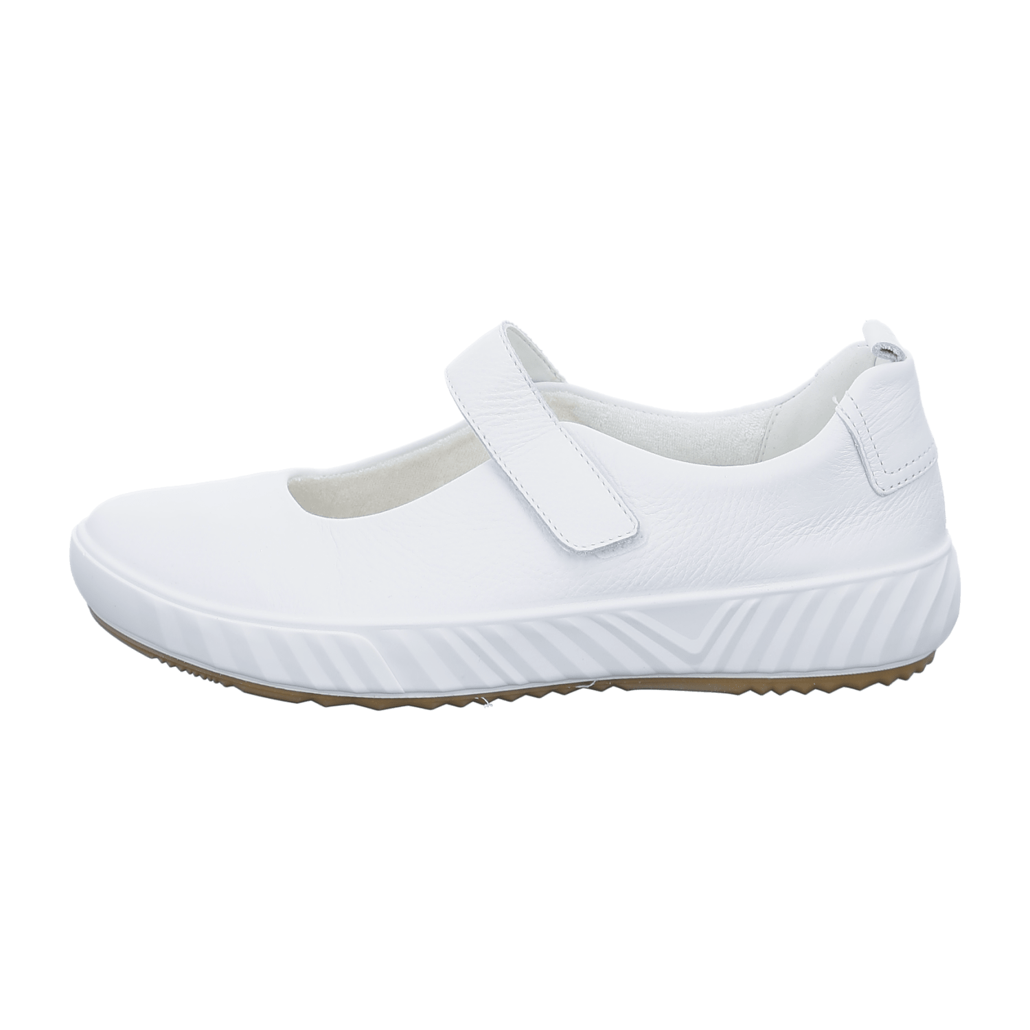 ARA Women's Slip-On Leather Loafers White Round Toe