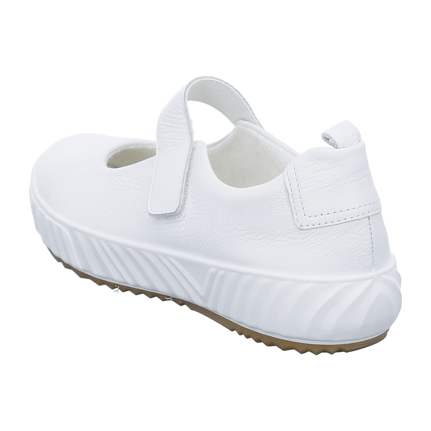 ARA Women's Slip-On Leather Loafers White Round Toe