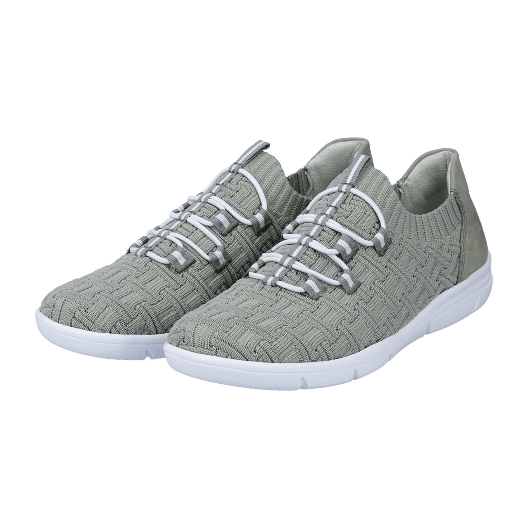 Rieker Women's Green Slip-On Shoes with Comfortable Shock Absorbing Sole