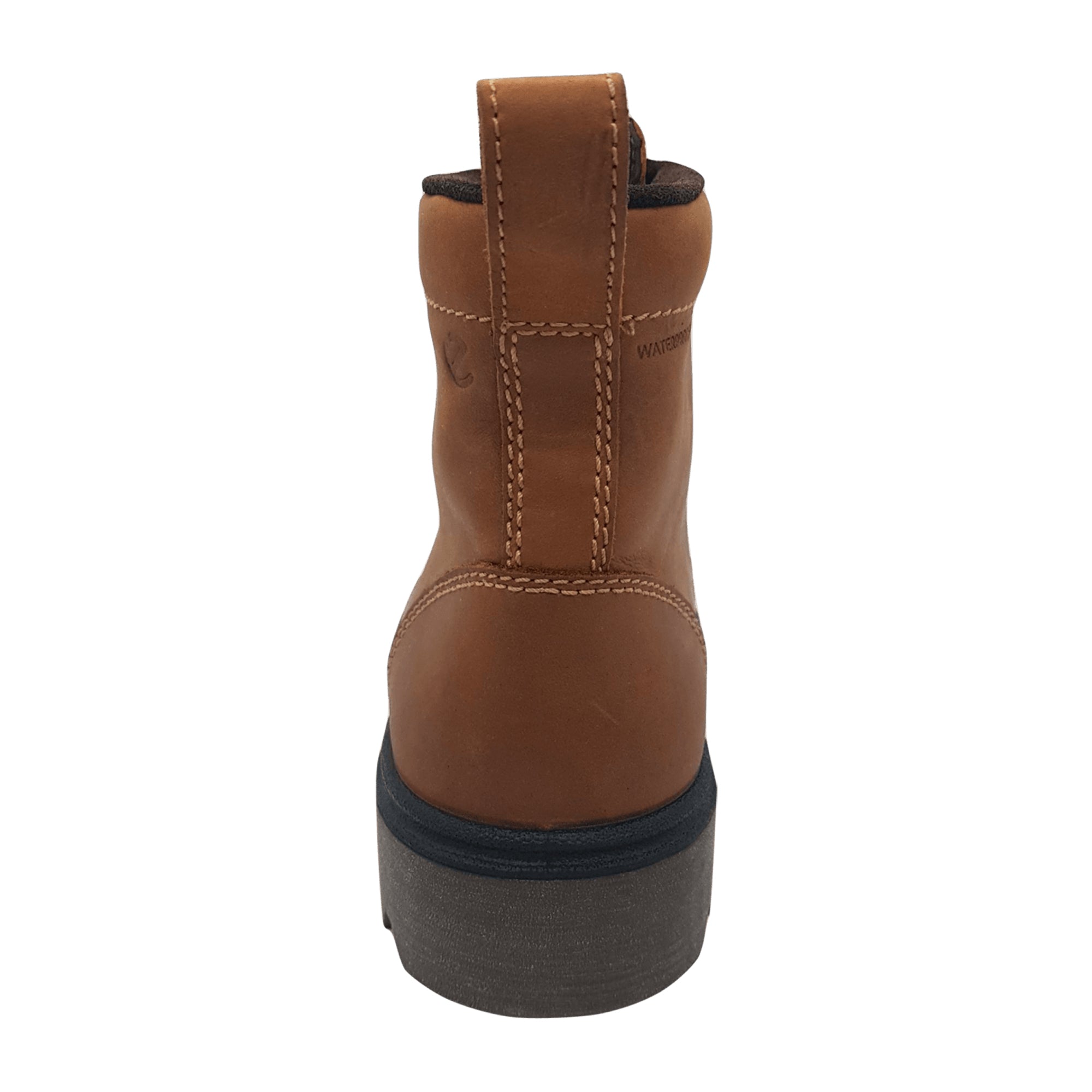 Ecco Men’s Brown Leather Shoes - Durable & Stylish for Young Adults