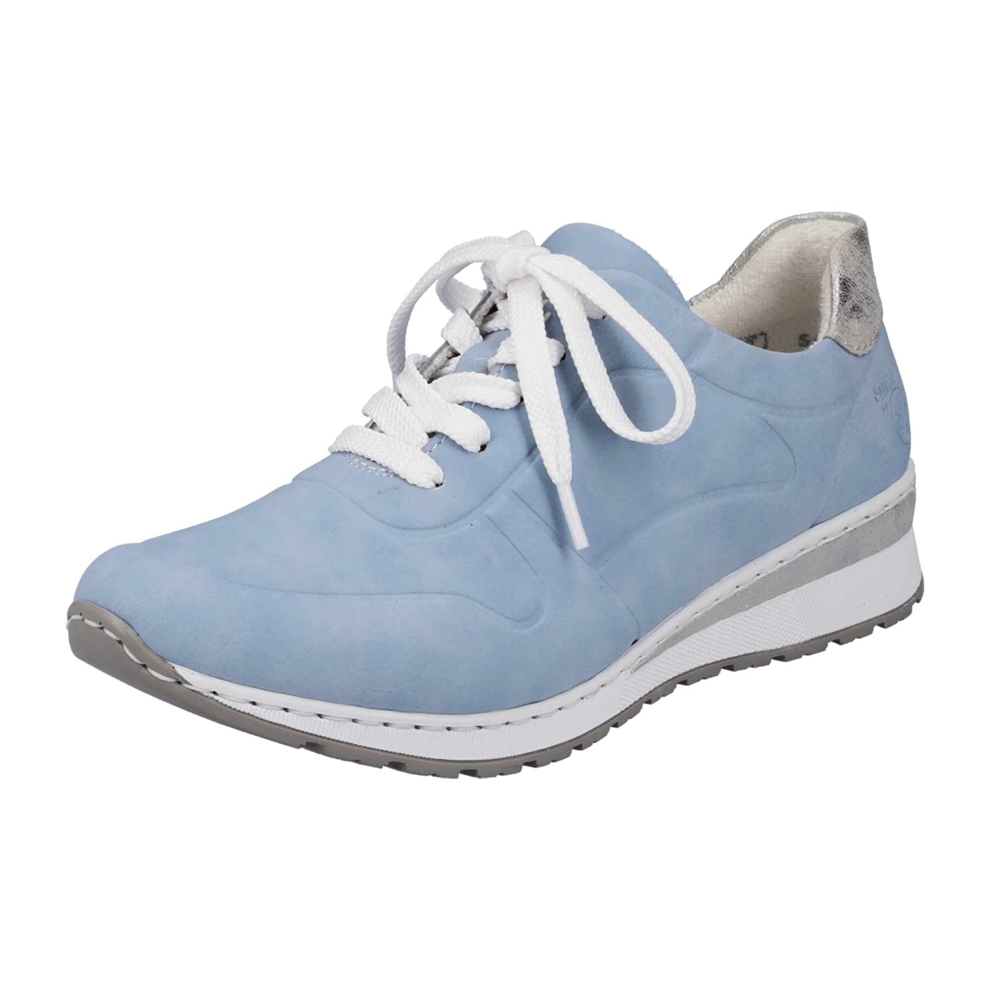 Rieker Women's Blue Sneakers Comfortable Lightweight Shock-Absorbing Sole - Bartel-Shop