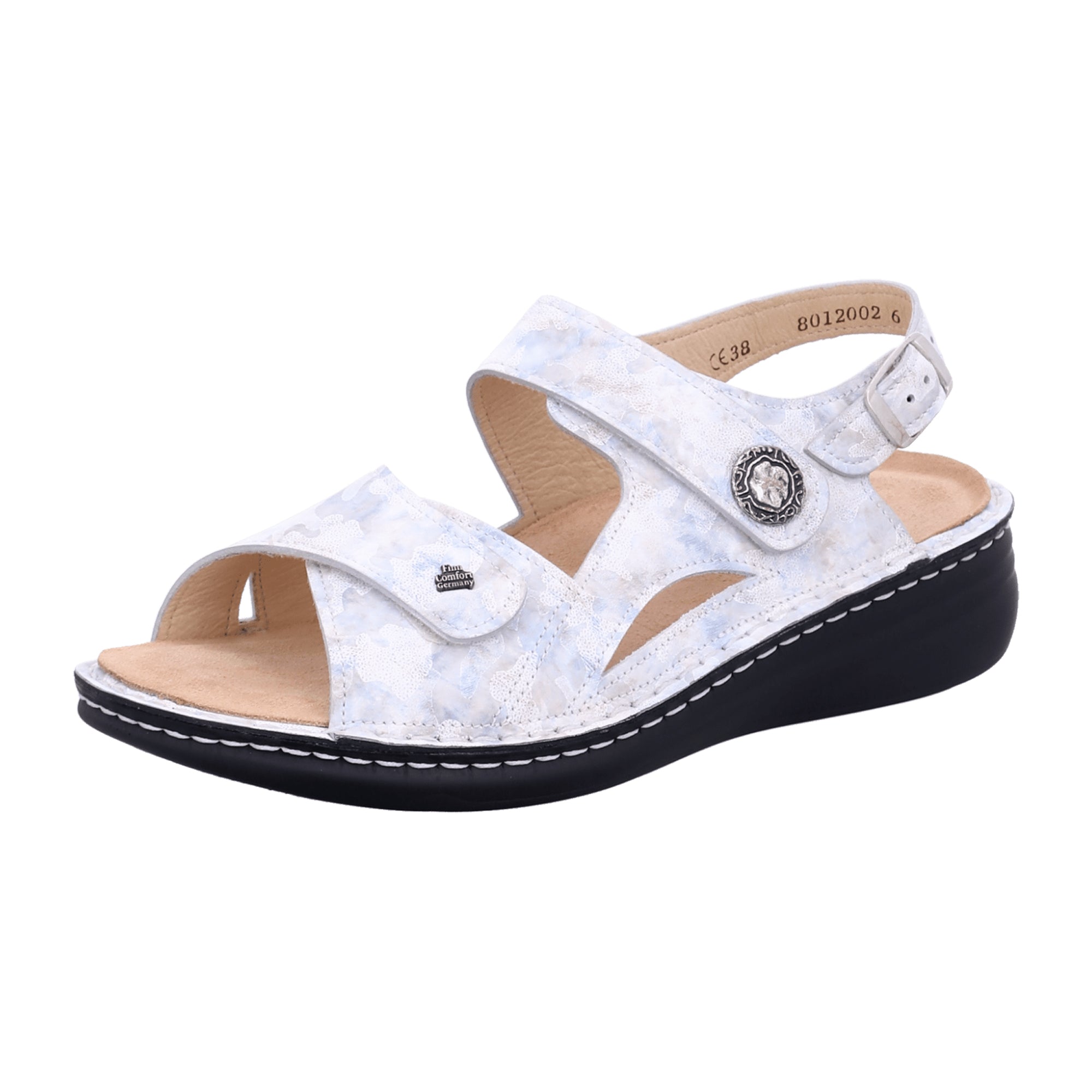 Finn Comfort Barbuda Women's Comfortable Sandals - Elegant White