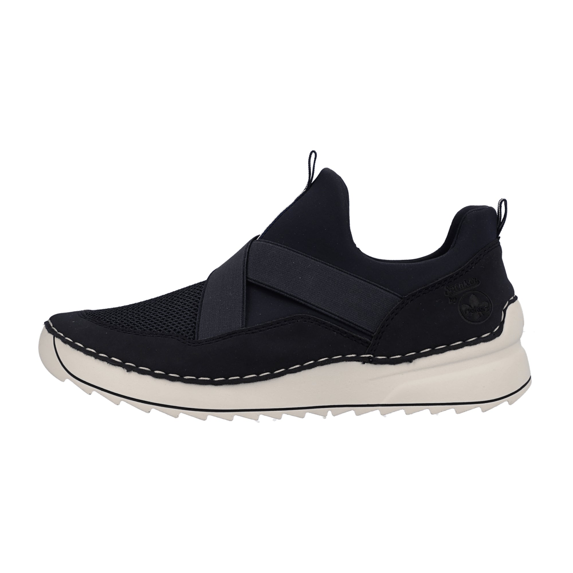Rieker Women's Blue Slip-On Shoes Comfortable Modern Design Shock Absorbing Sole