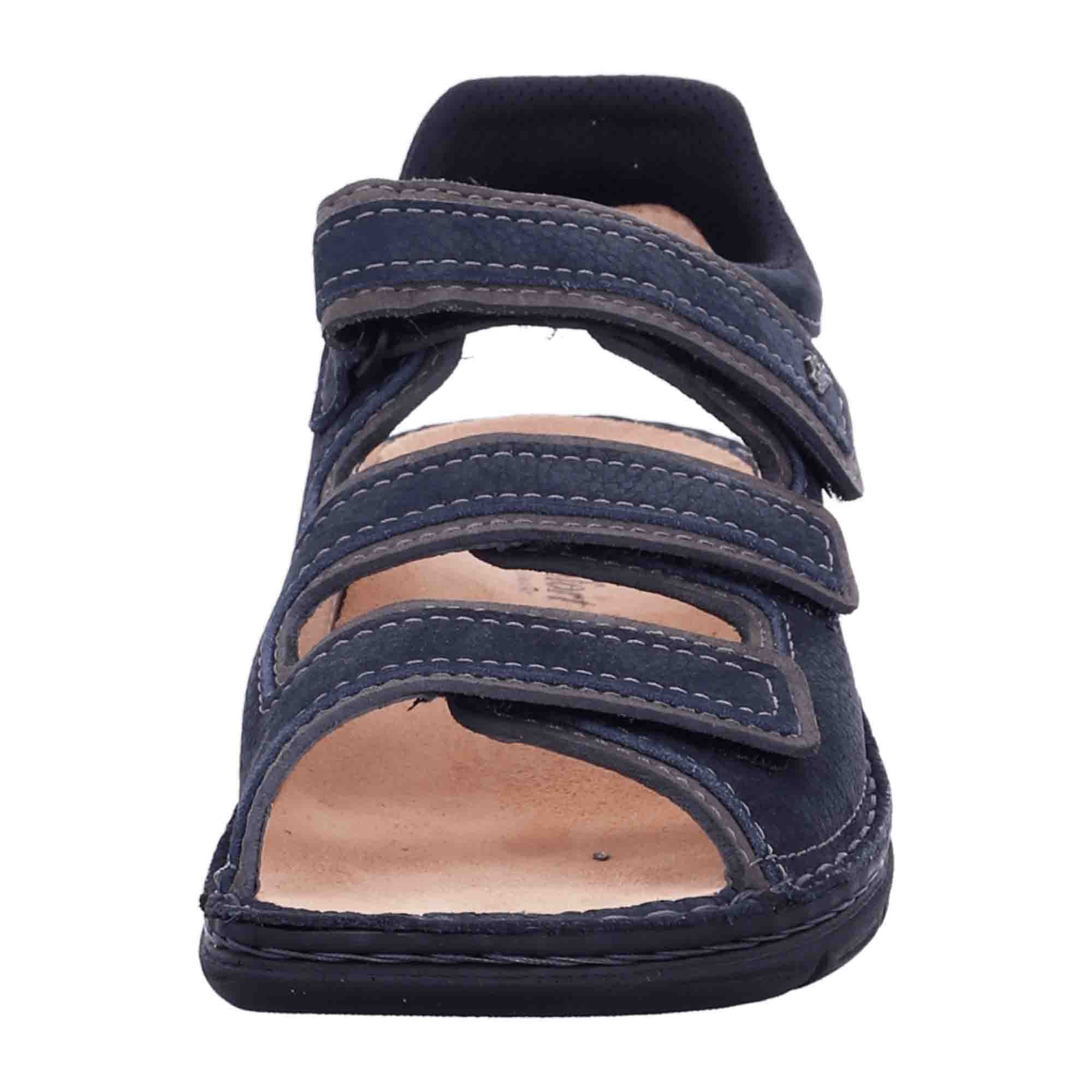 Finn Comfort Casablanca Men's Shoes - Stylish Blue Leather Comfort Sneakers