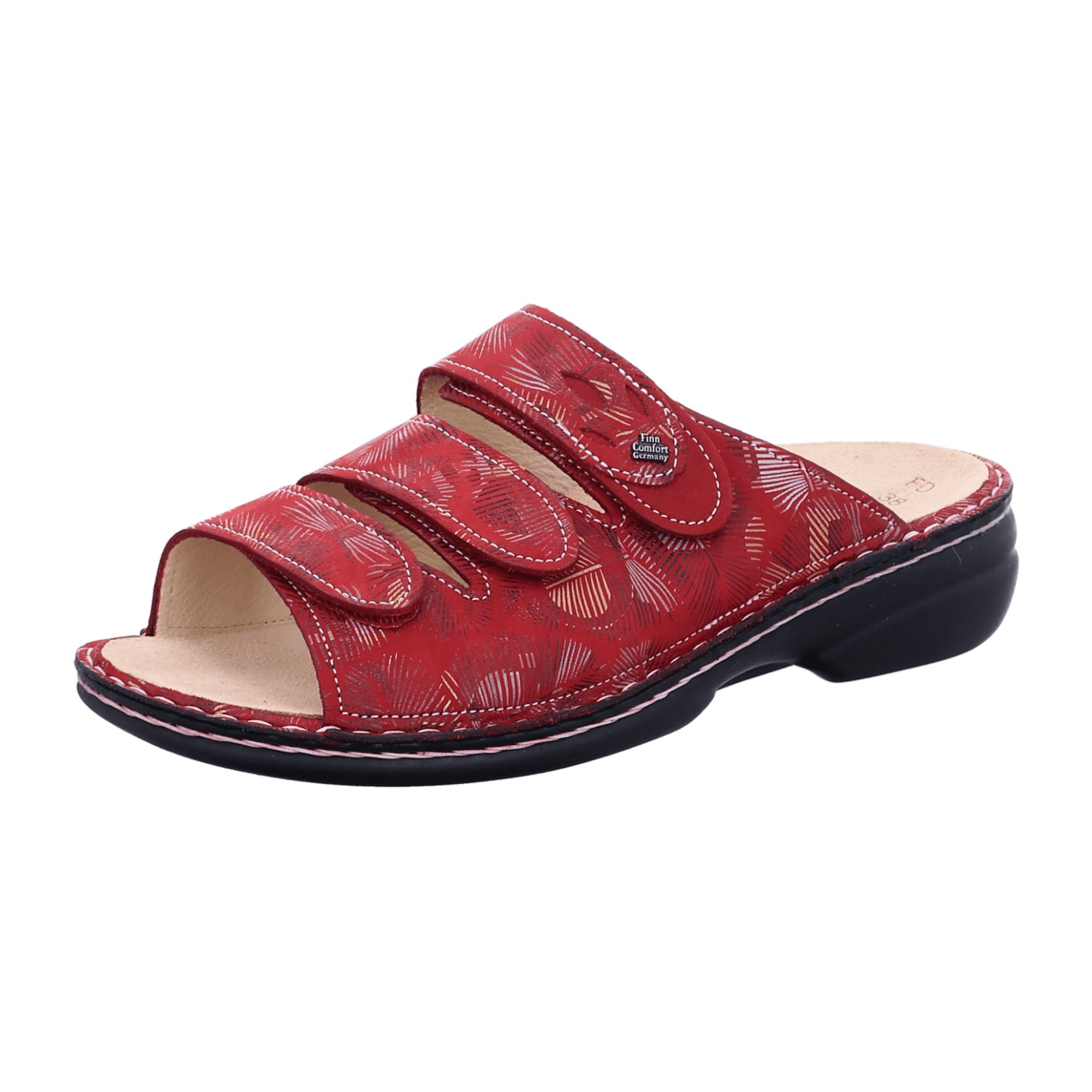Finn Comfort Kos Red Sandals for Women | Stylish & Durable Comfort Footwear