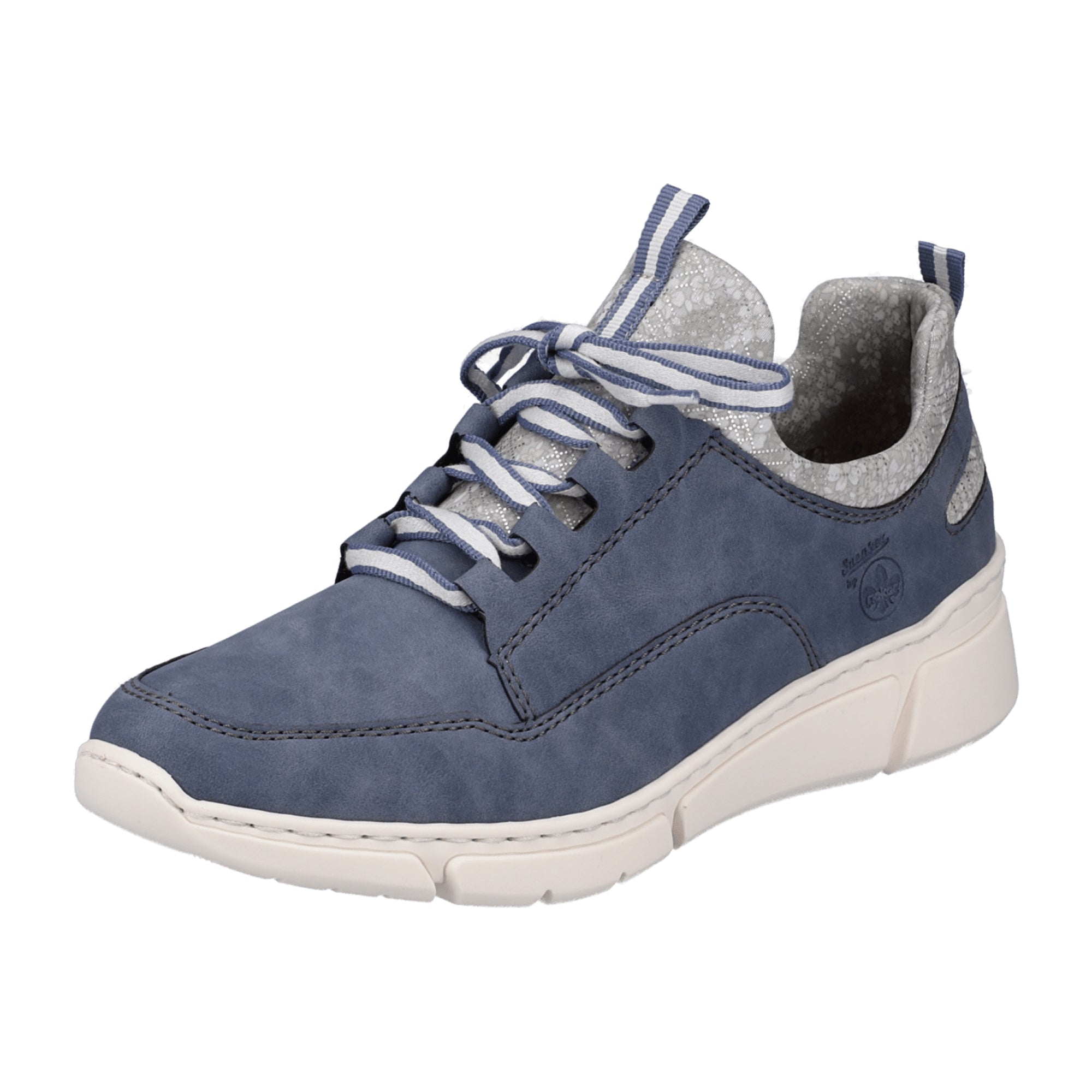 Rieker Women's Sporty Lace-Up Shoes Blue Comfortable Casual Sneakers