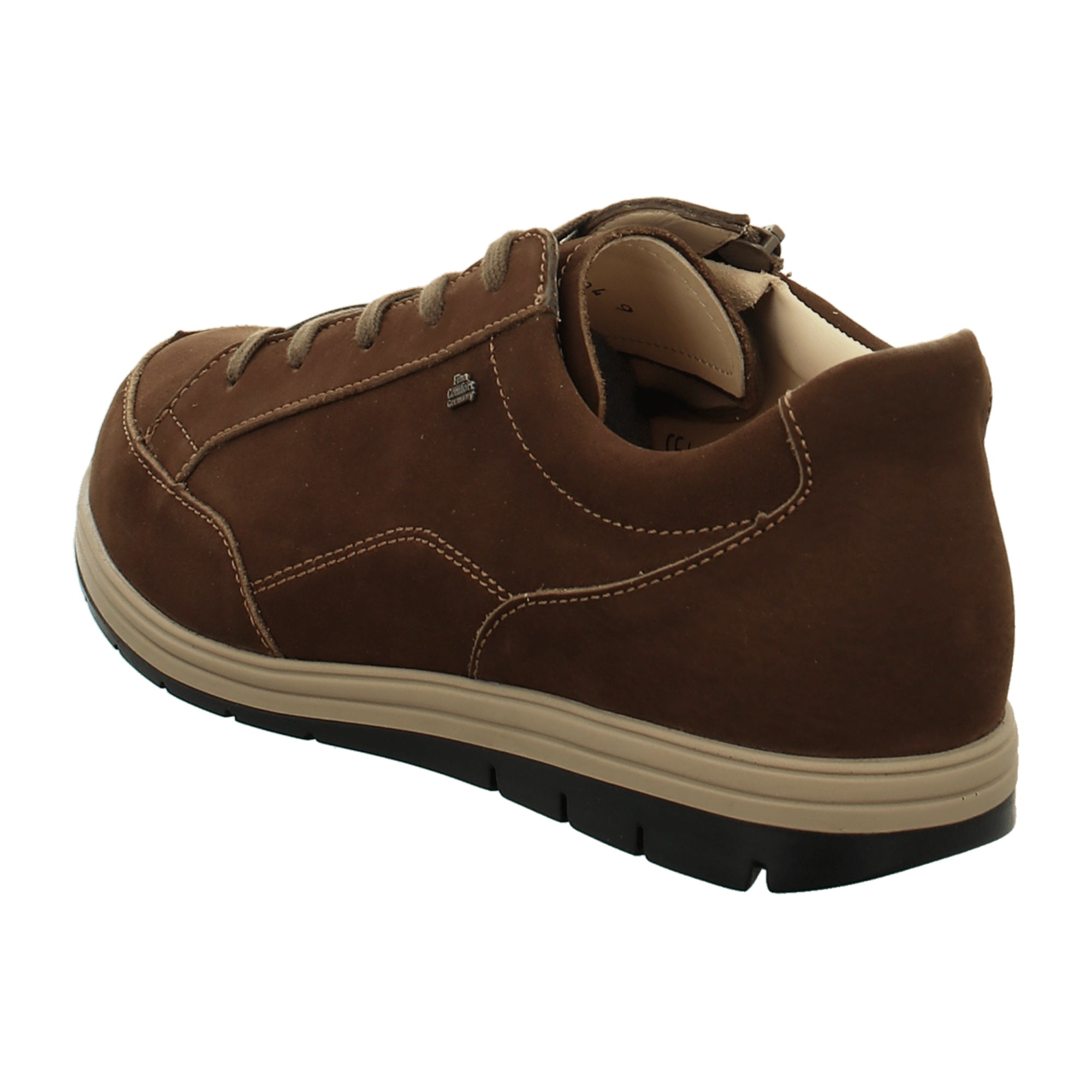 Finn Comfort Osorno Men's Comfort Shoes - Chestnut Brown | Durable Leather Lace-Up Shoes