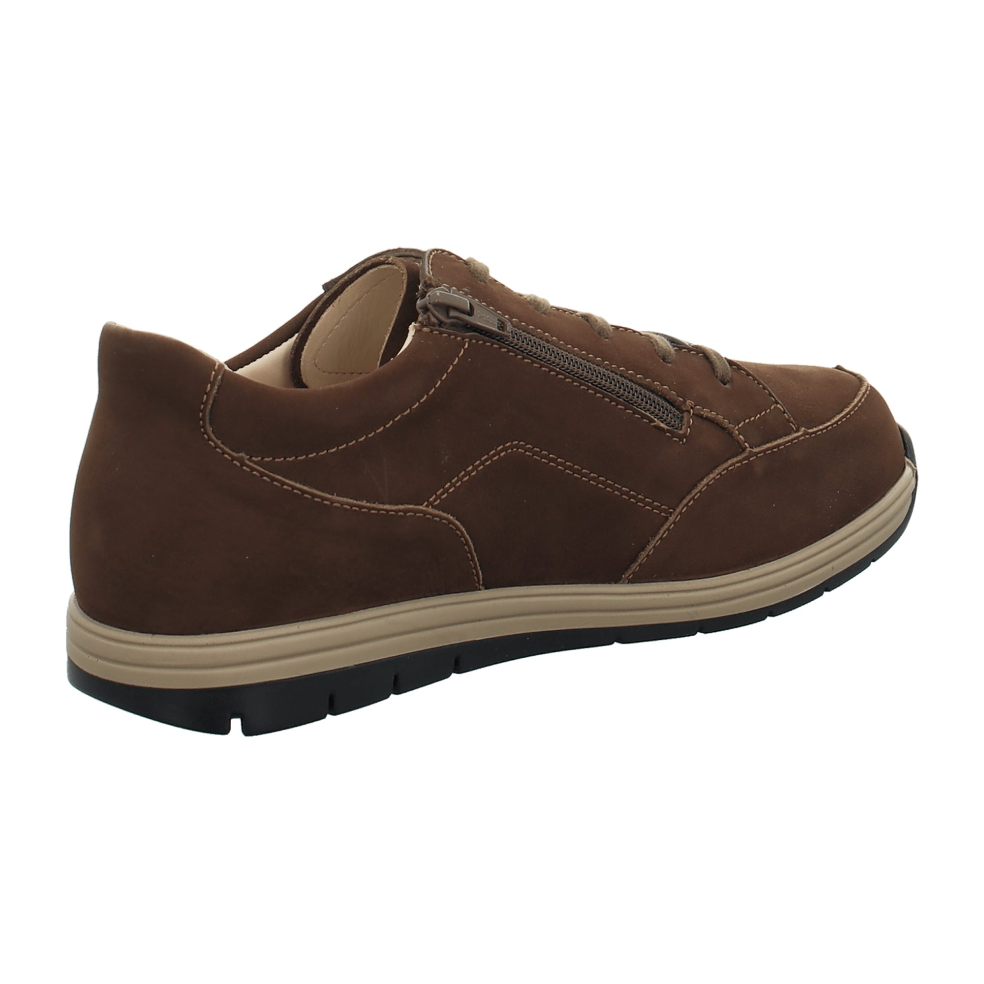 Finn Comfort Osorno Men's Comfort Shoes - Chestnut Brown | Durable Leather Lace-Up Shoes