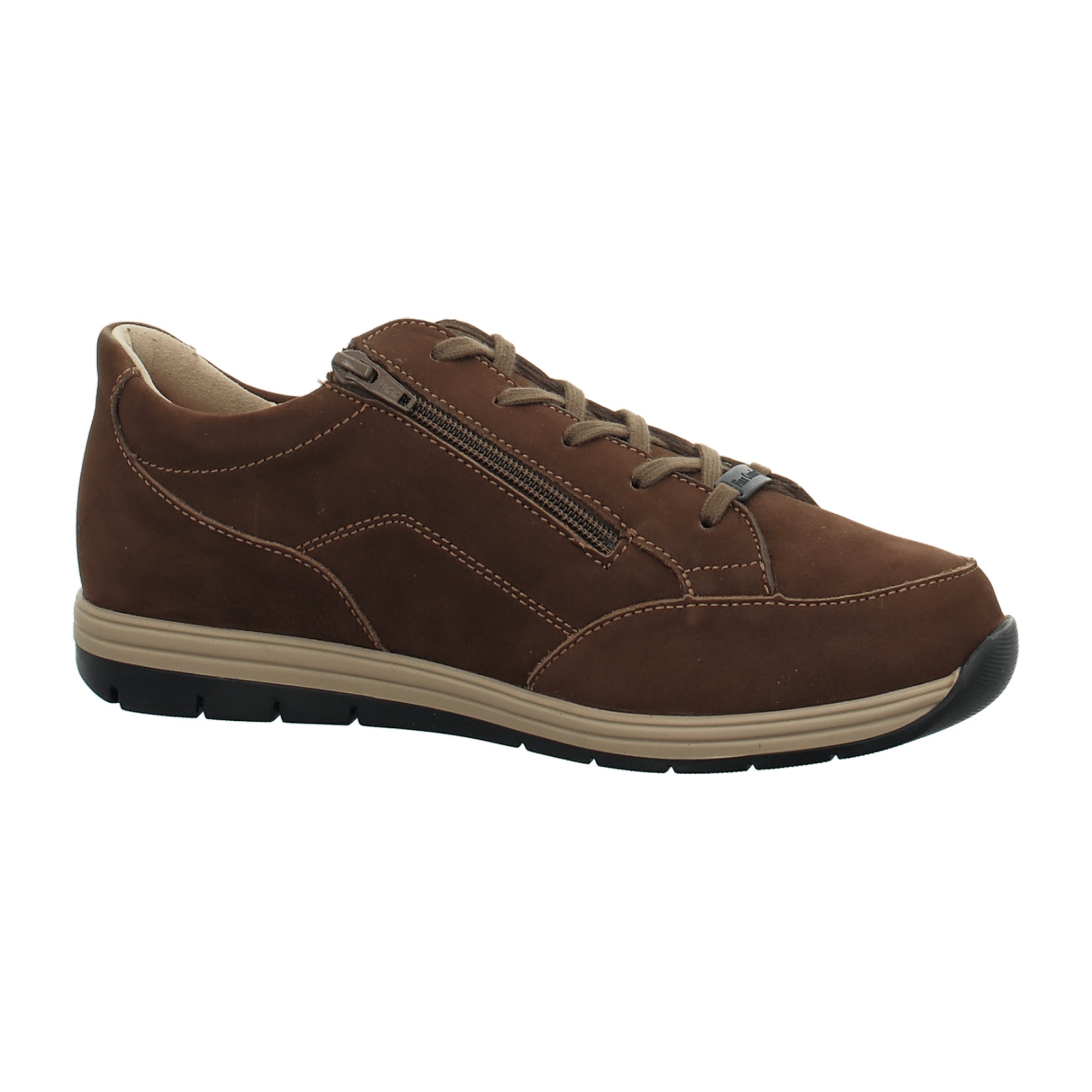 Finn Comfort Osorno Men's Comfort Shoes - Chestnut Brown | Durable Leather Lace-Up Shoes
