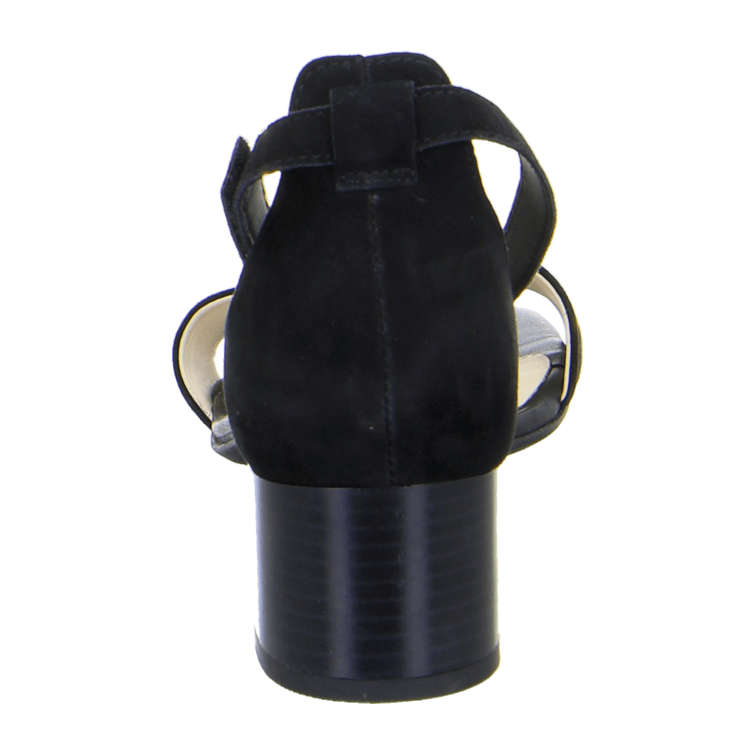 ARA PRATO Women's Suede Sandals with Ankle Strap and Buckle Closure in Black