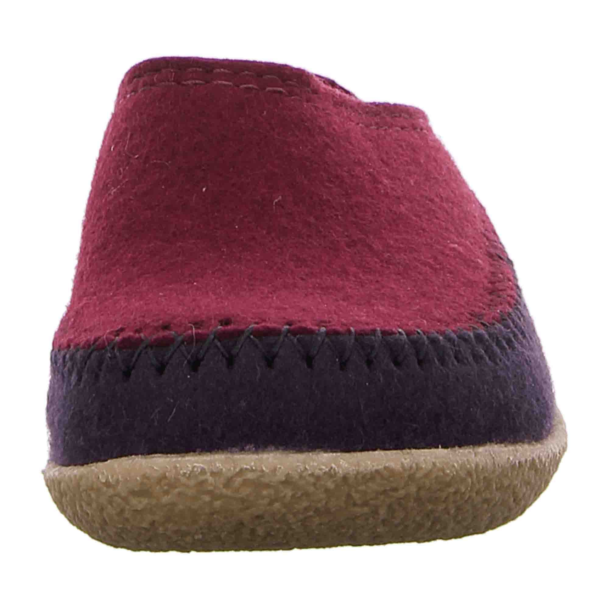 Haflinger Blizzard Credo-Duo Women's Slippers, Red - Cozy & Durable