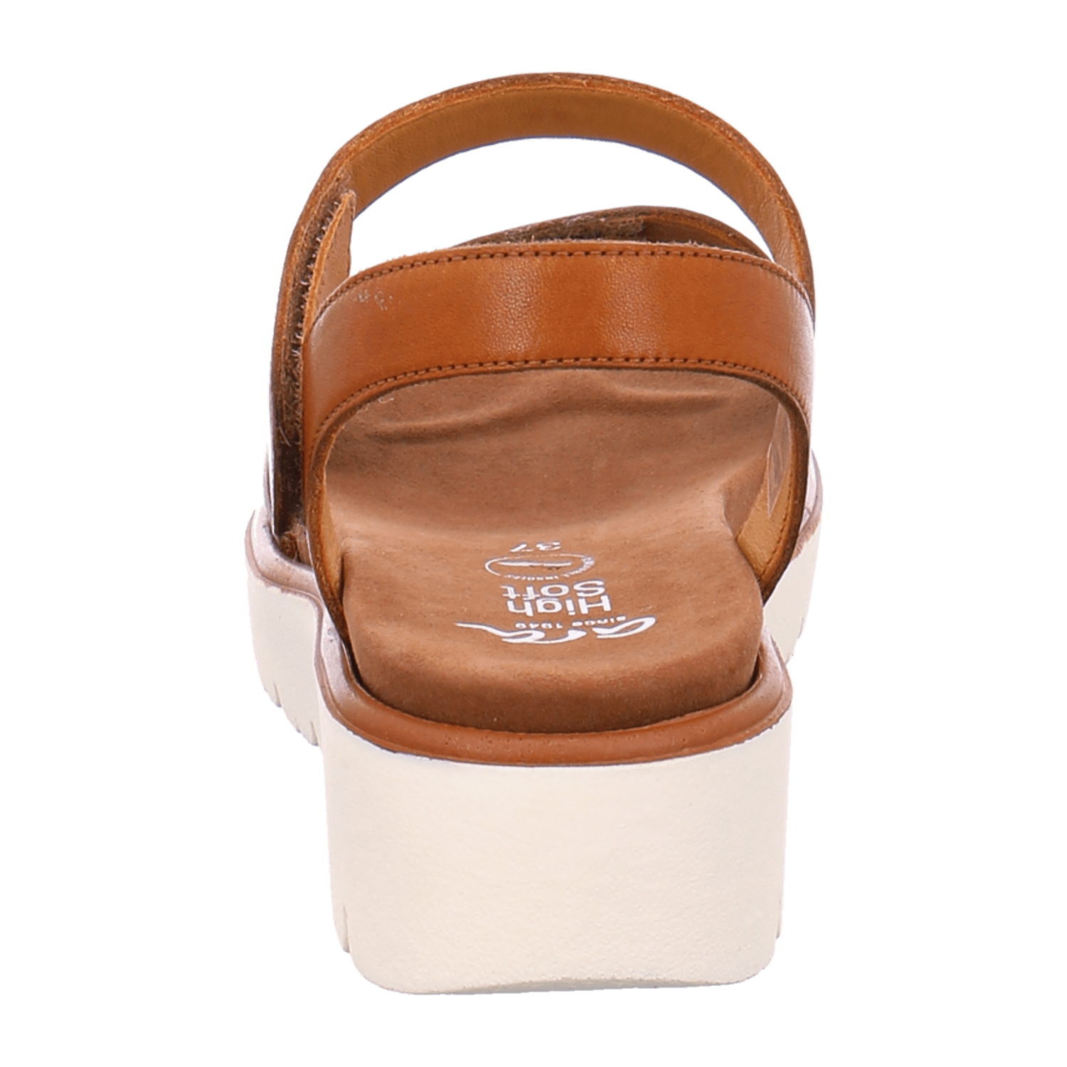 ARA BILBAO Women's Ankle Strap Sandals in Brown Smooth Leather with Hook-and-Loop Closure, Round Toe - Bartel-Shop