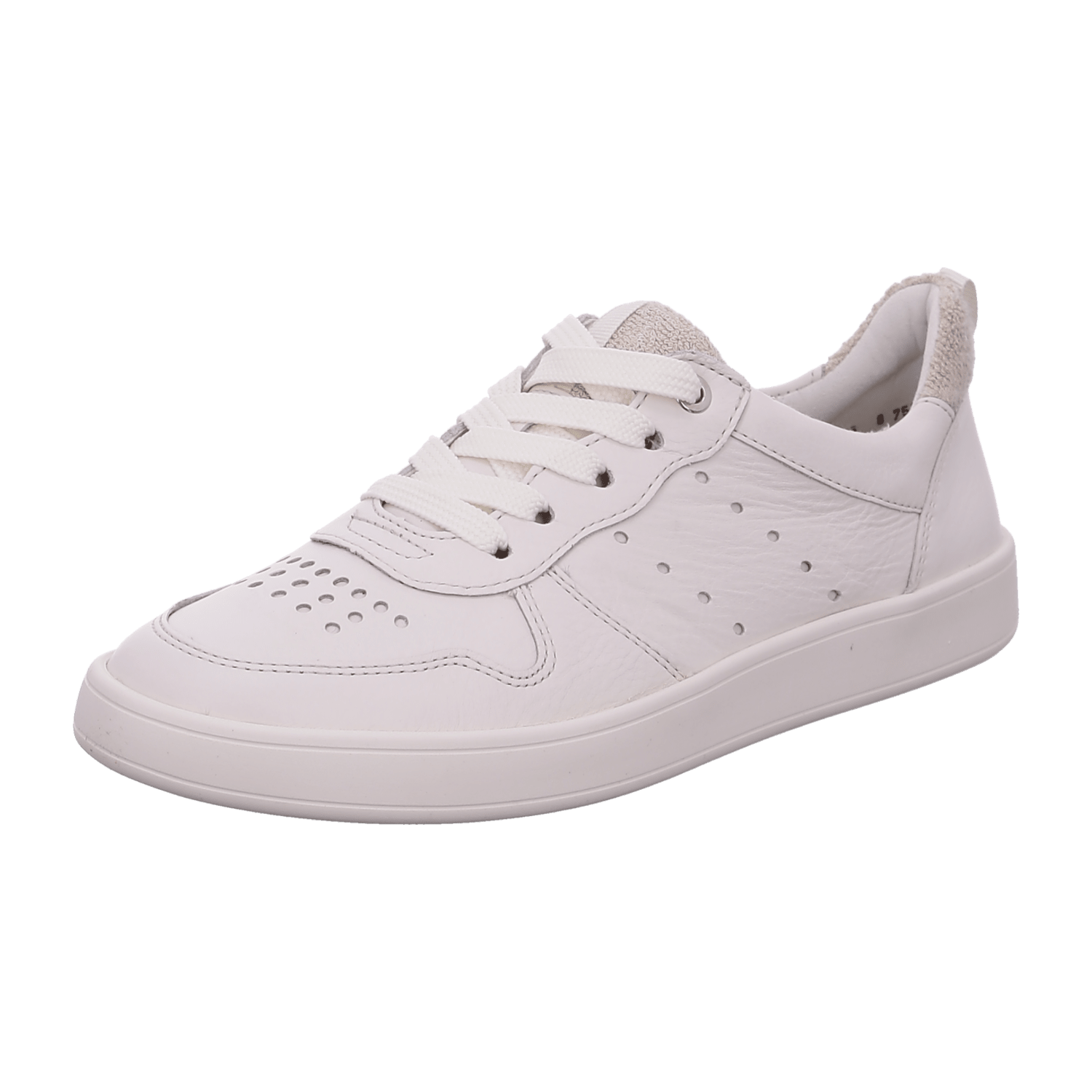 ARA TRAVELLER Women's Sneakers in Smooth Leather with Lace-Up Closure and Round Toe in White