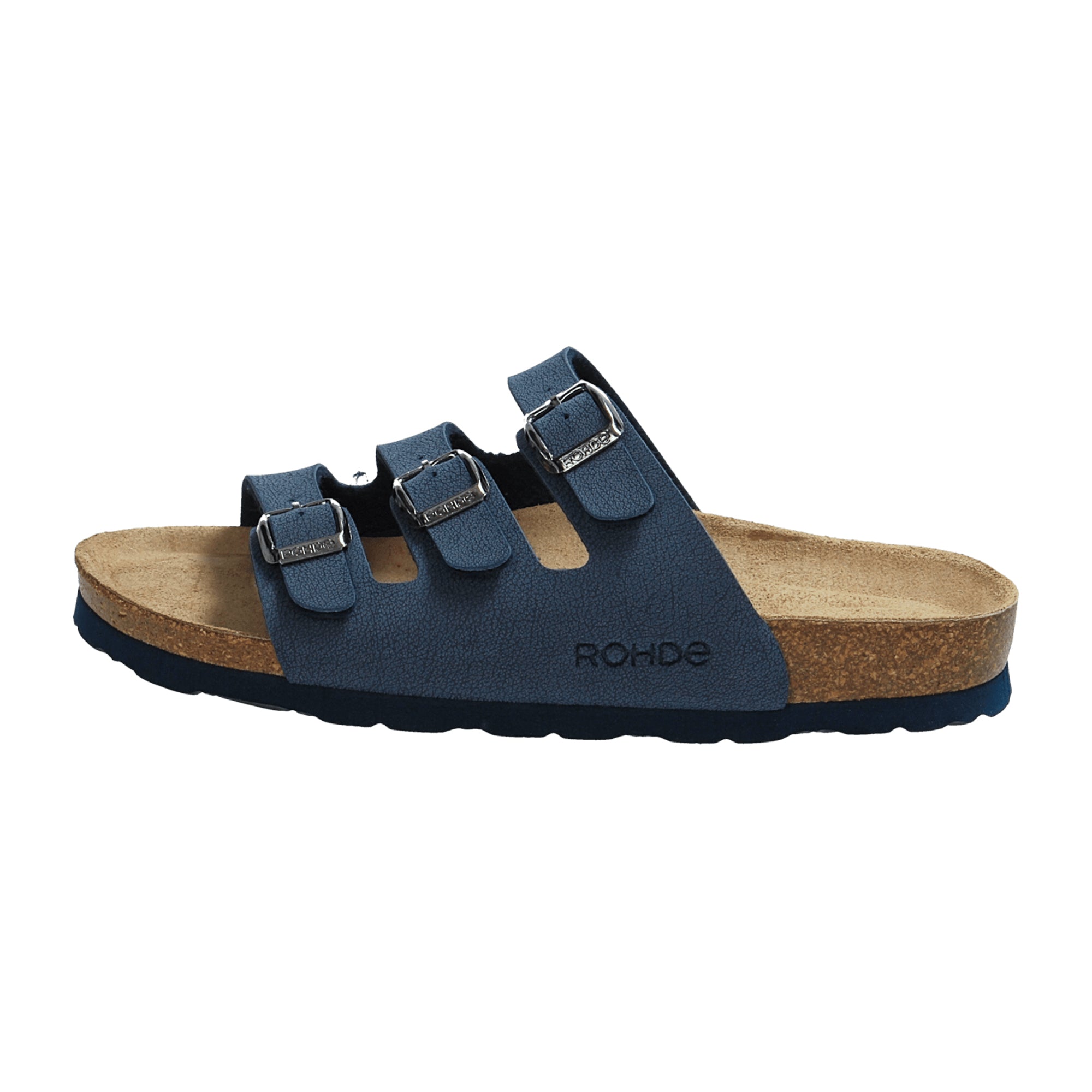 Rohde Alba Ladies Blue Shoes with Buckle Closure and Flat Heel