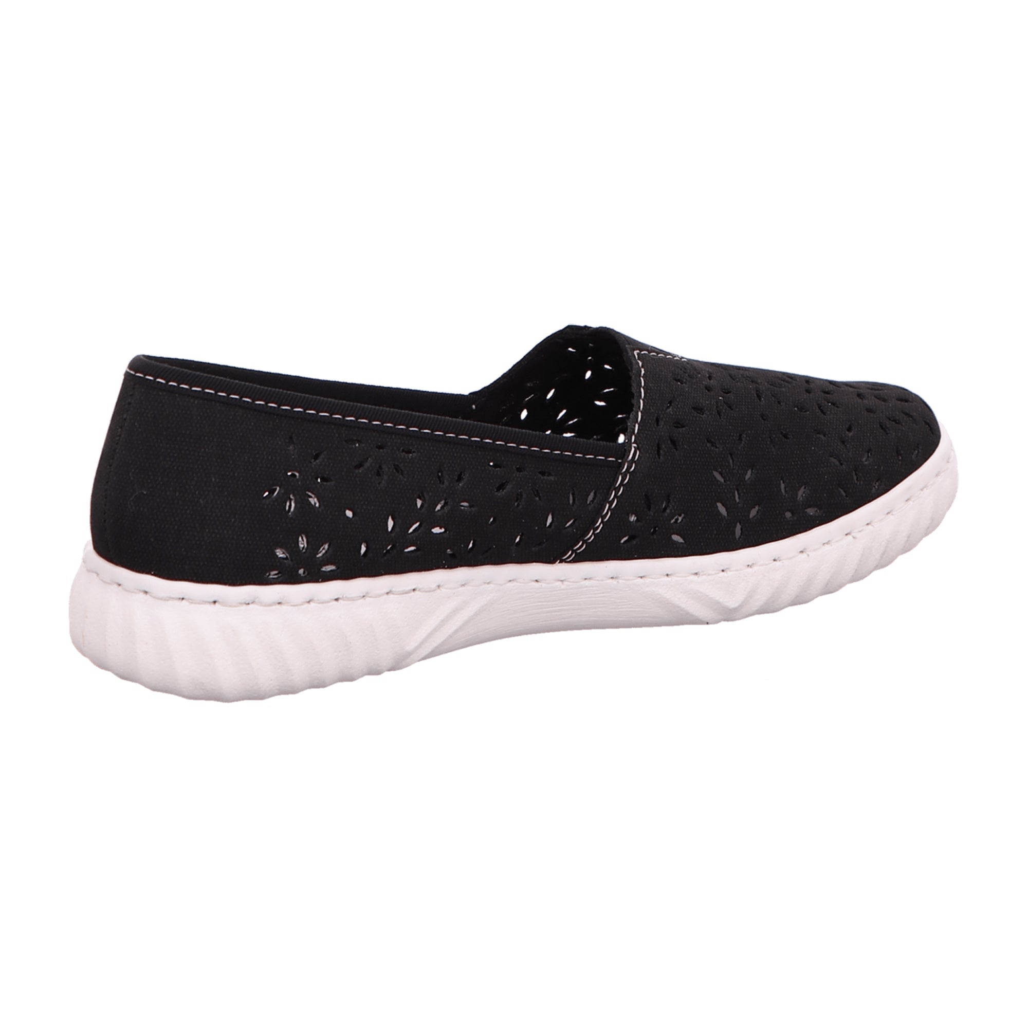 Rieker FSK Blue Women's Slip-On Shoes with Comfort Sole and Elastic Insert