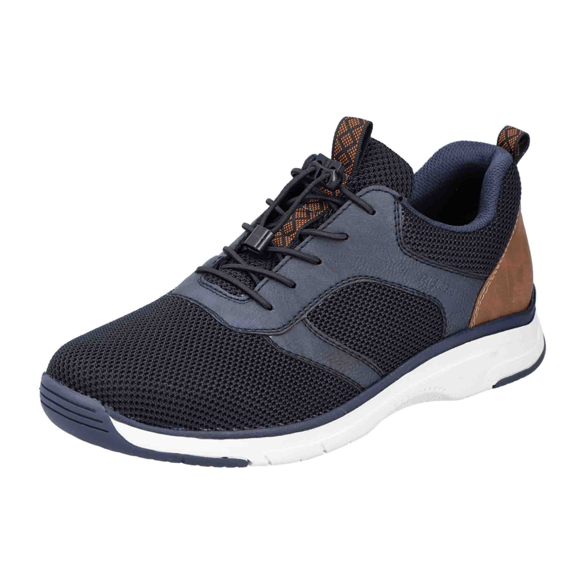 Rieker Men's Blue Slip-On Shoes Comfortable Modern Design with Removable Insole