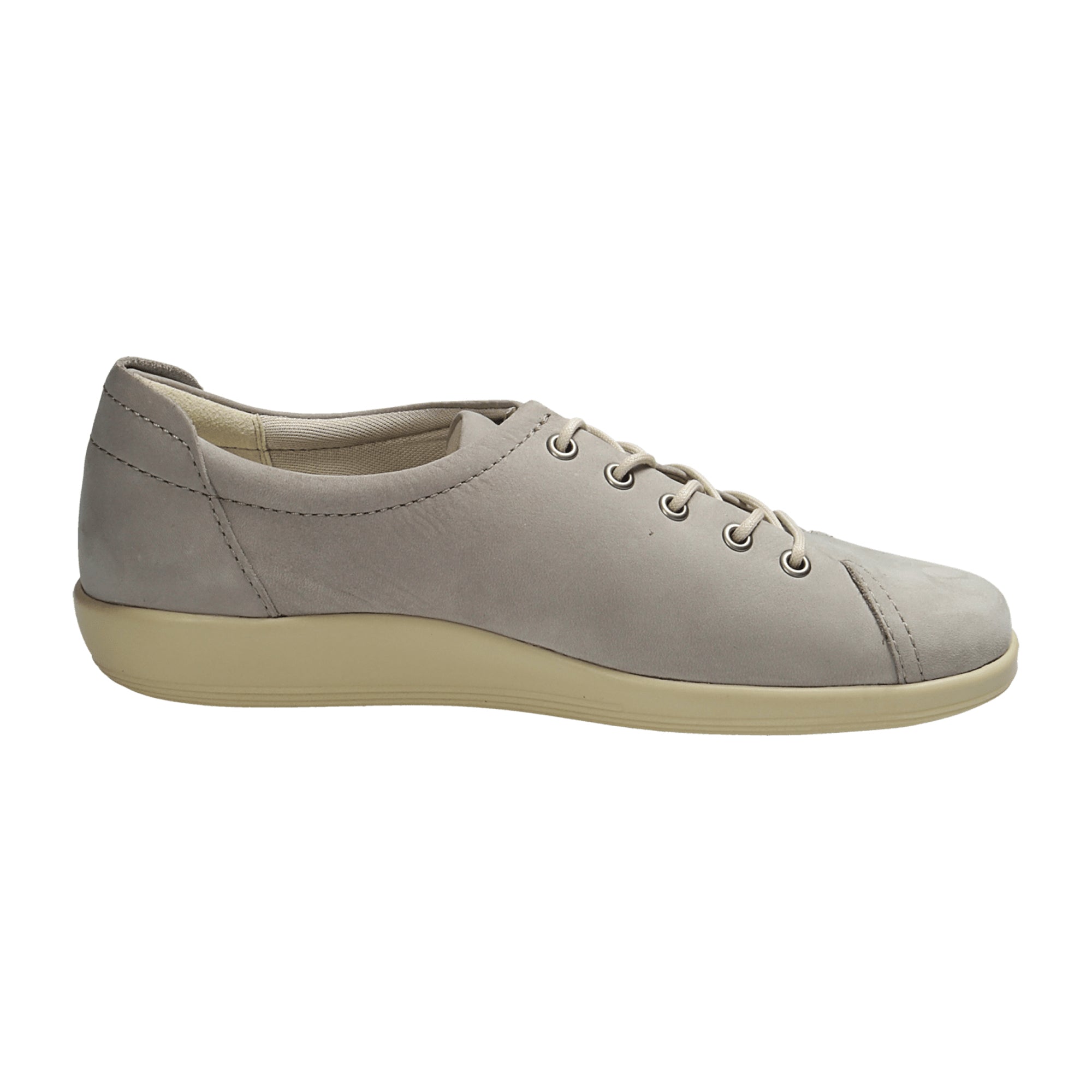 Ecco Soft 2.0 Women's Comfort Shoes, Stylish Grey Leather - Durable & Trendy