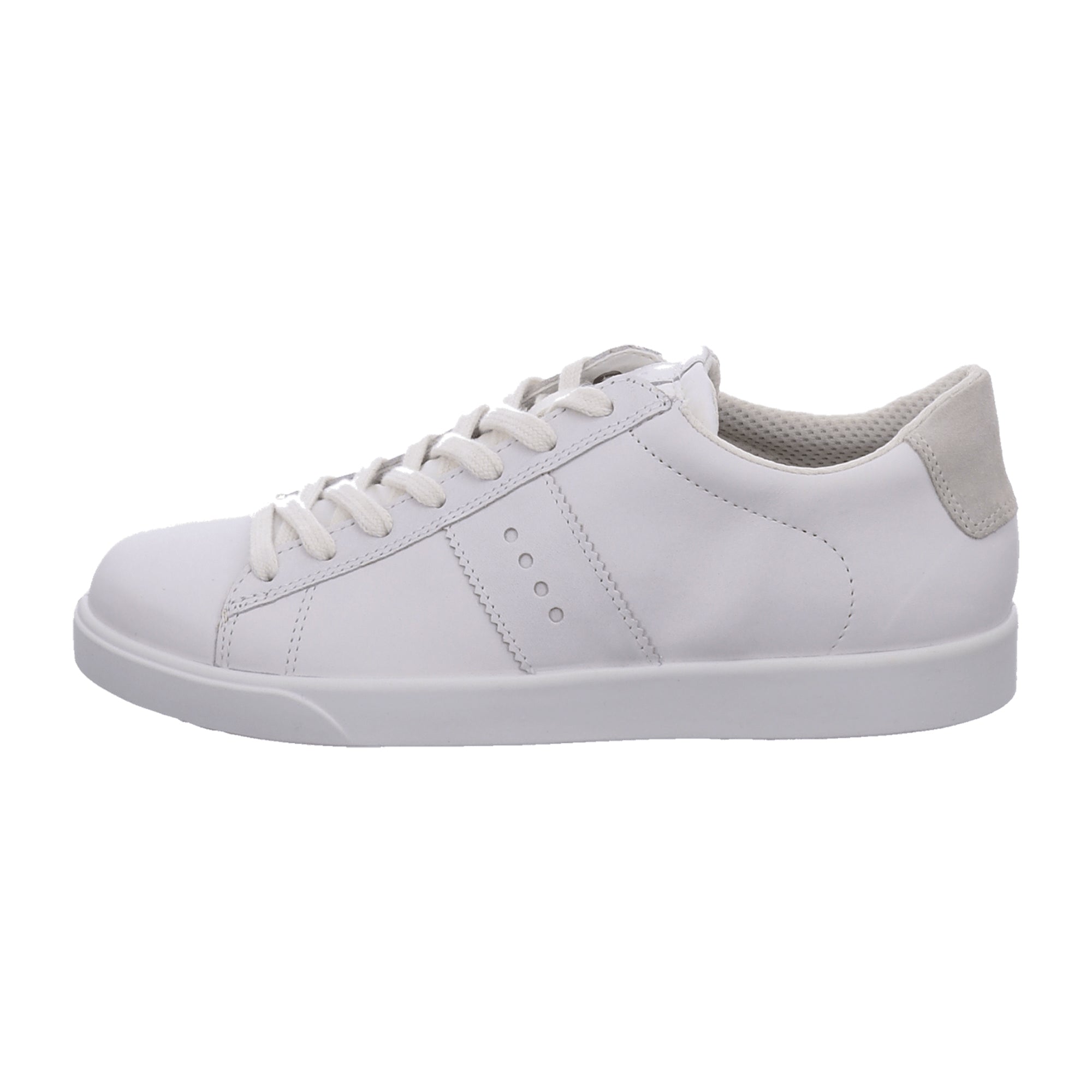Ecco Women's Casual Sneakers in White/Shadow White - Stylish and Durable Footwear for Every Day