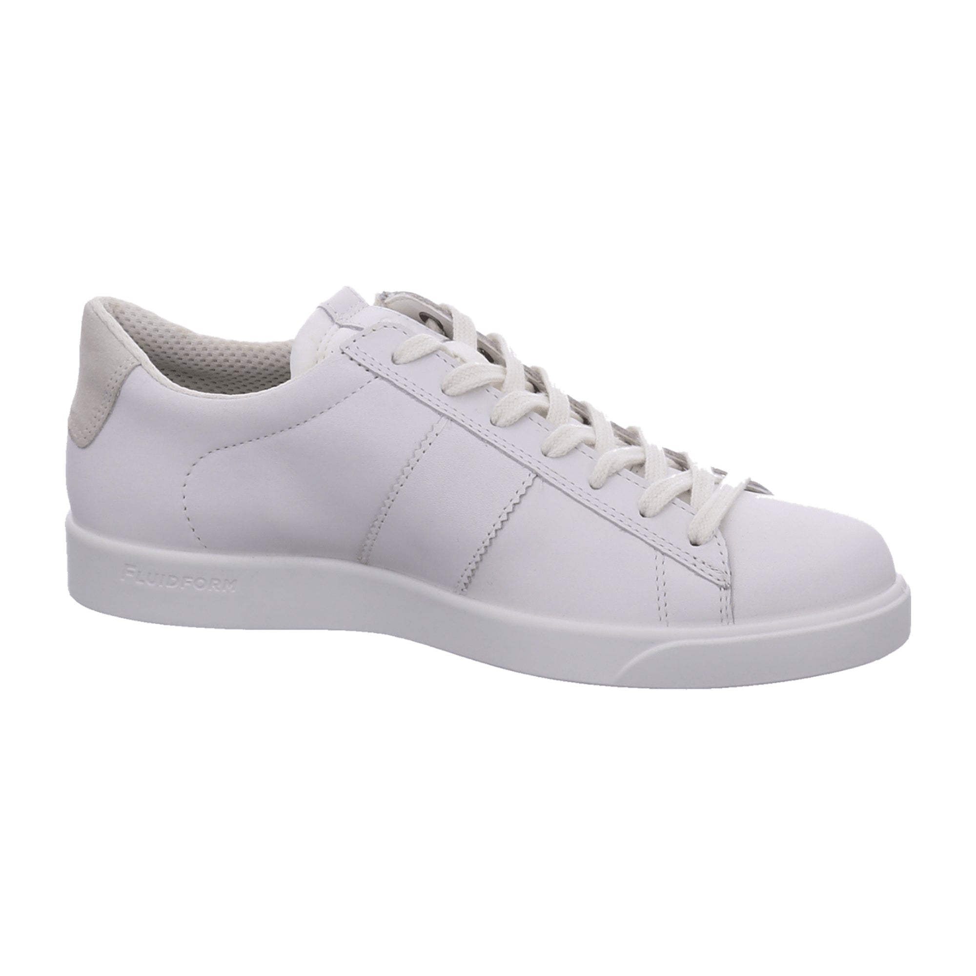 Ecco Women's Casual Sneakers in White/Shadow White - Stylish and Durable Footwear for Every Day