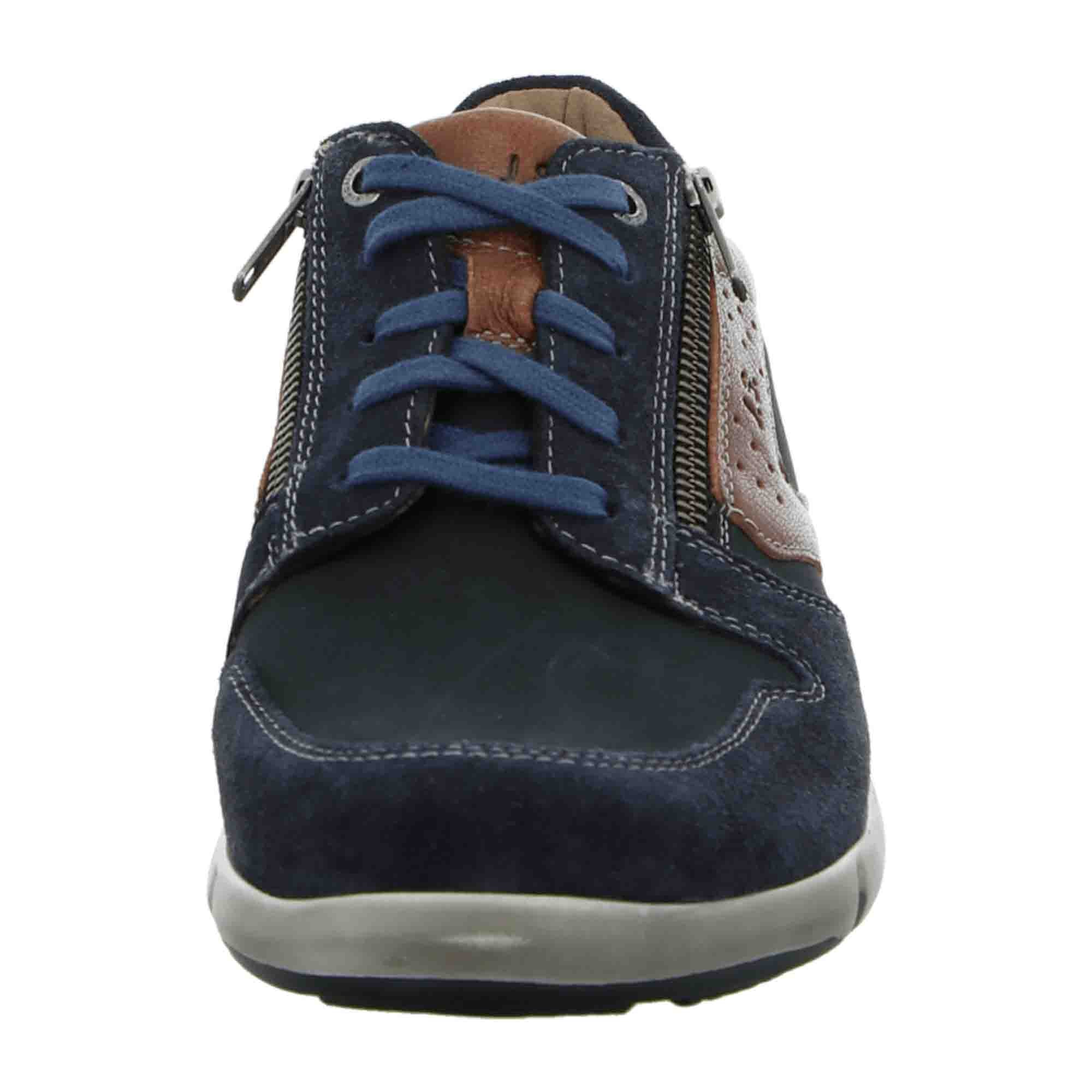 Josef Seibel Comfortable Lace-Up Shoes for Men Blue