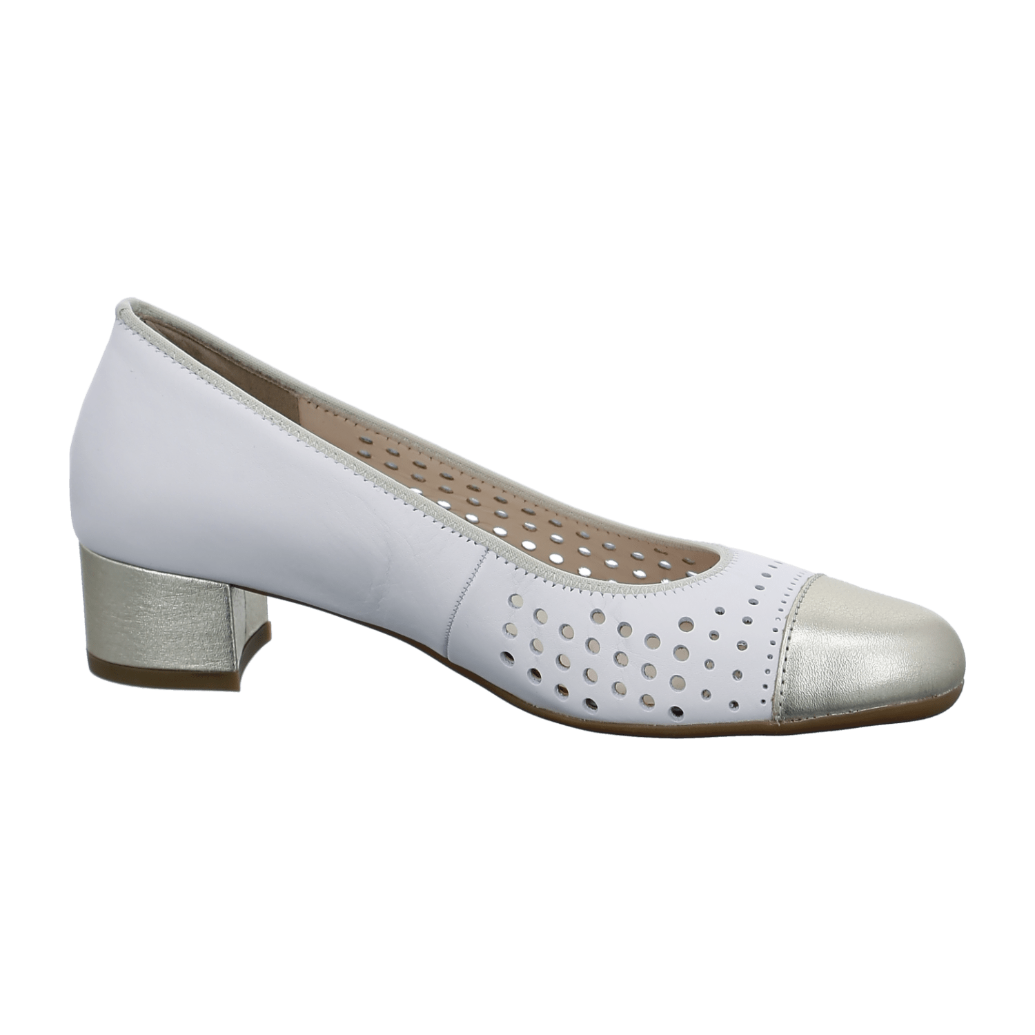 ARA Nizza Women's Pumps in Smooth Leather Beige with Round Toe and Leather Lining