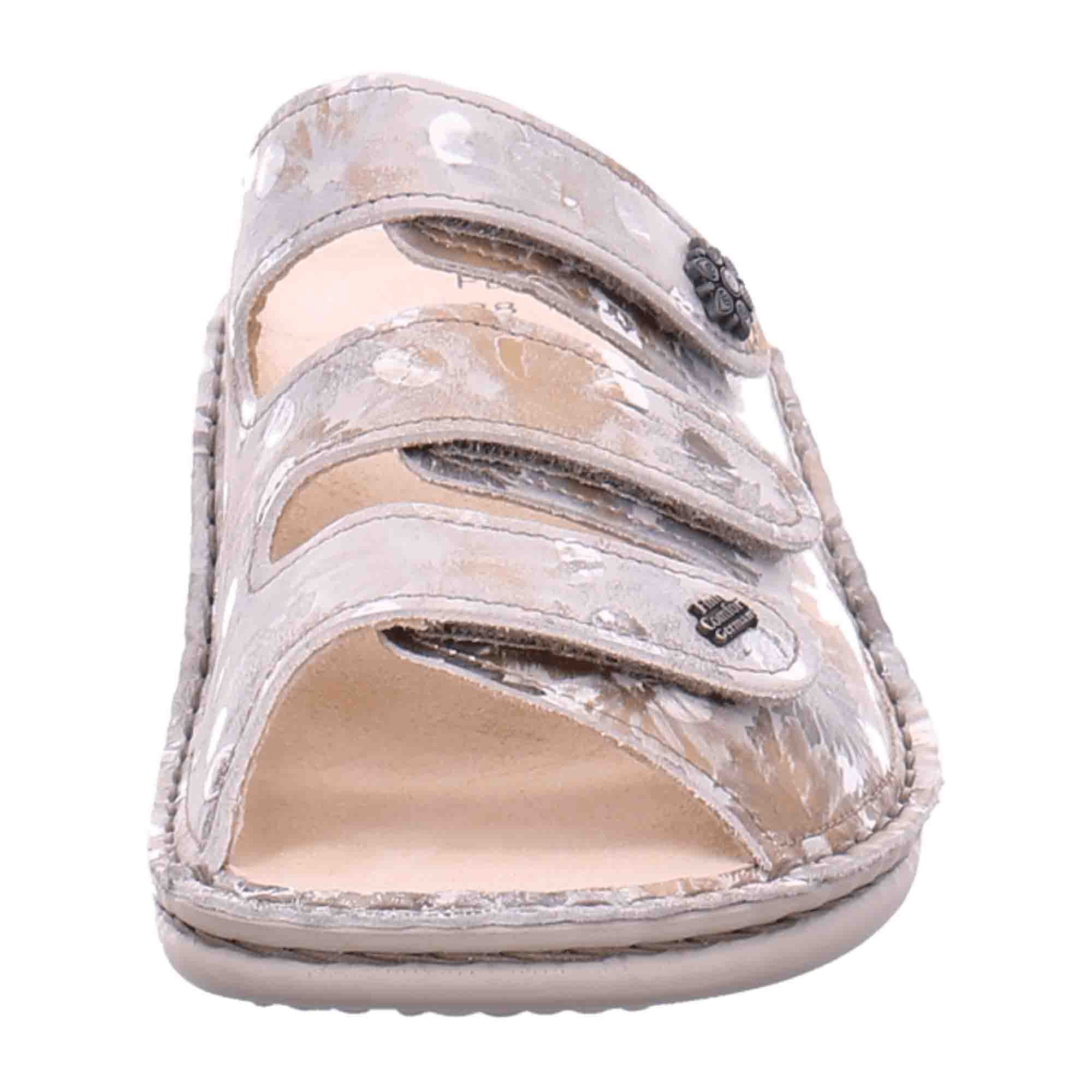 Finn Comfort Menorca-S Silver Sandals for Women - Stylish & Comfortable