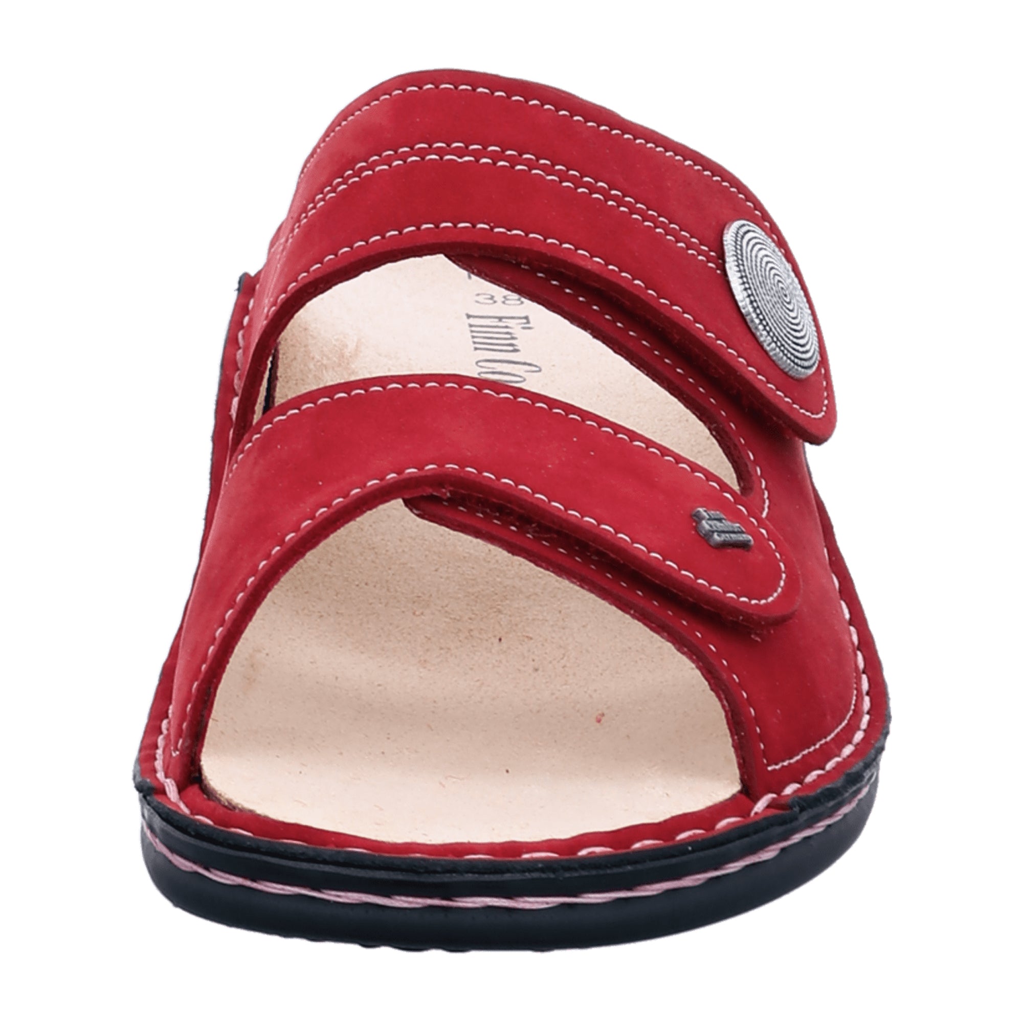 Finn Comfort Women's Red Comfort Slides - Stylish & Durable Sandals