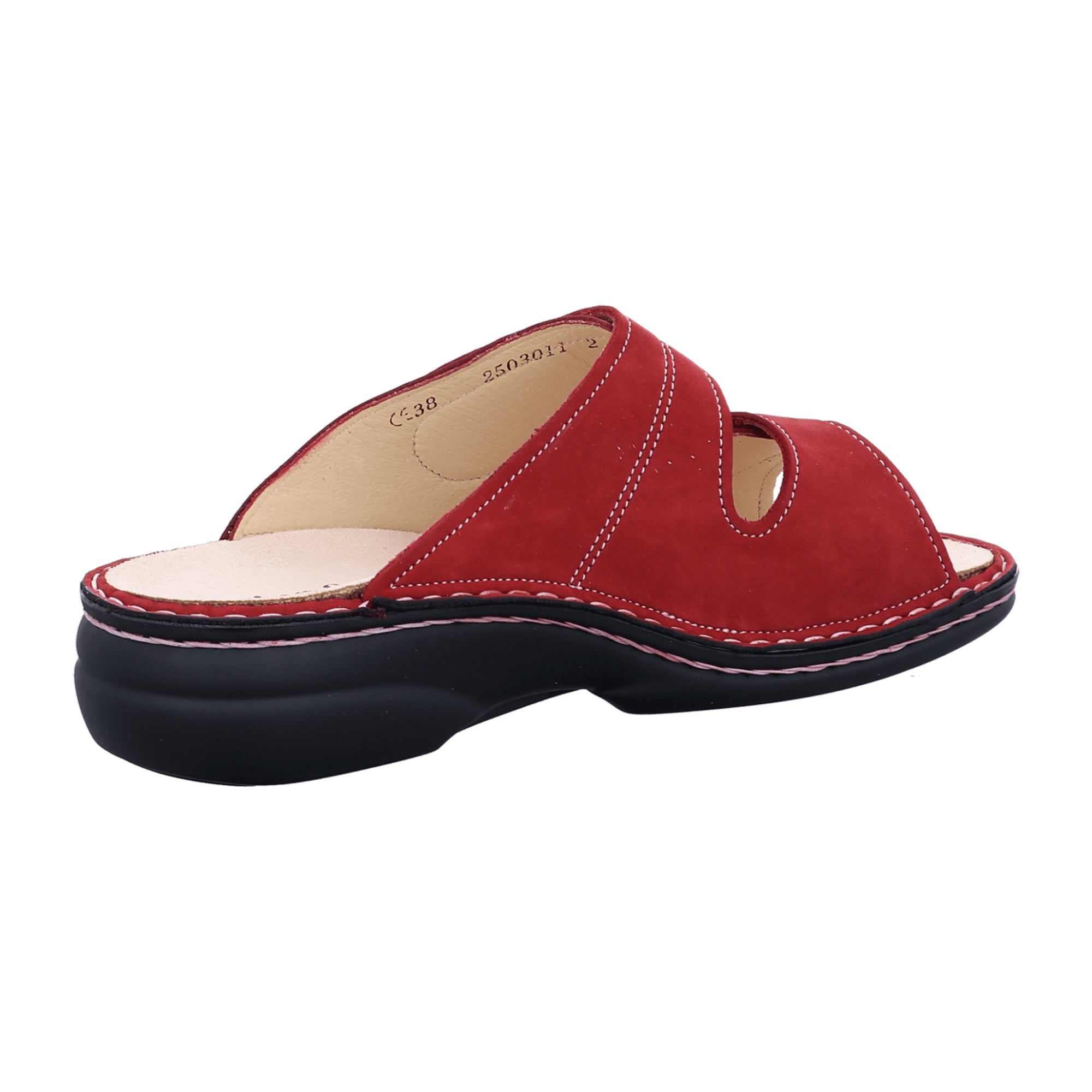 Finn Comfort Women's Red Comfort Slides - Stylish & Durable Sandals