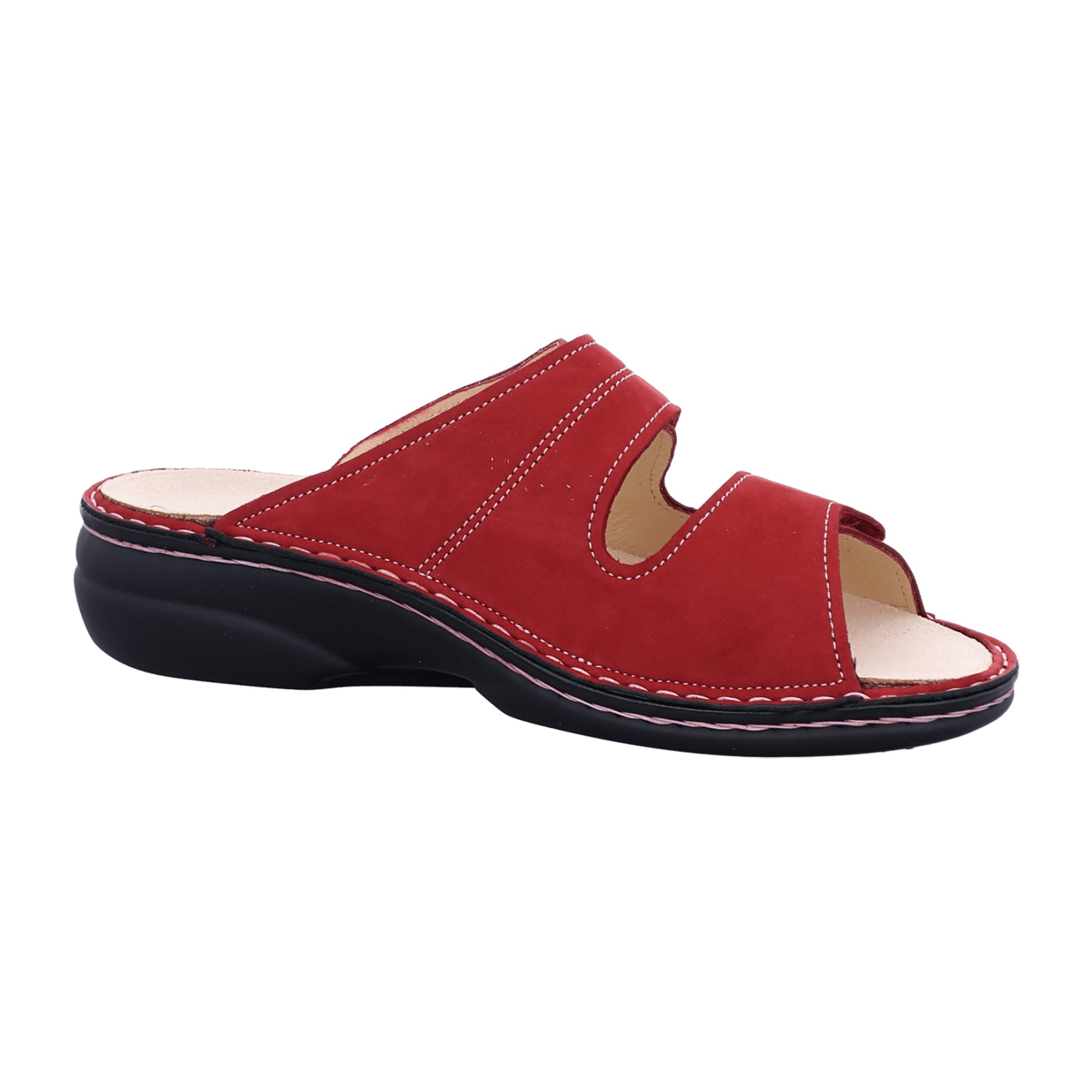 Finn Comfort Women's Red Comfort Slides - Stylish & Durable Sandals