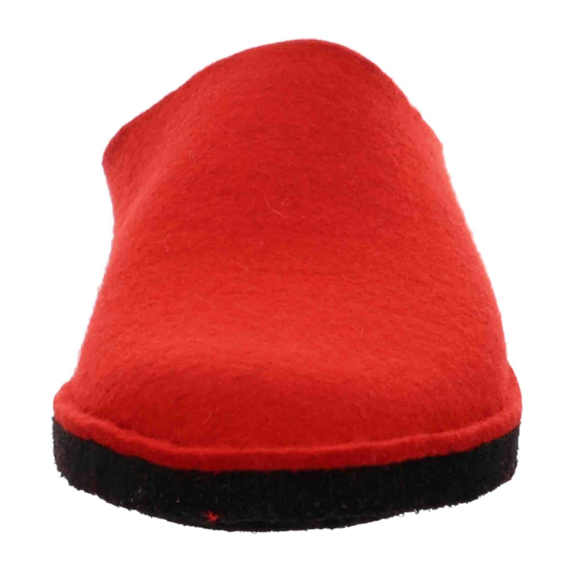 Haflinger Men's Slippers in Red - Comfortable & Stylish Indoor Footwear