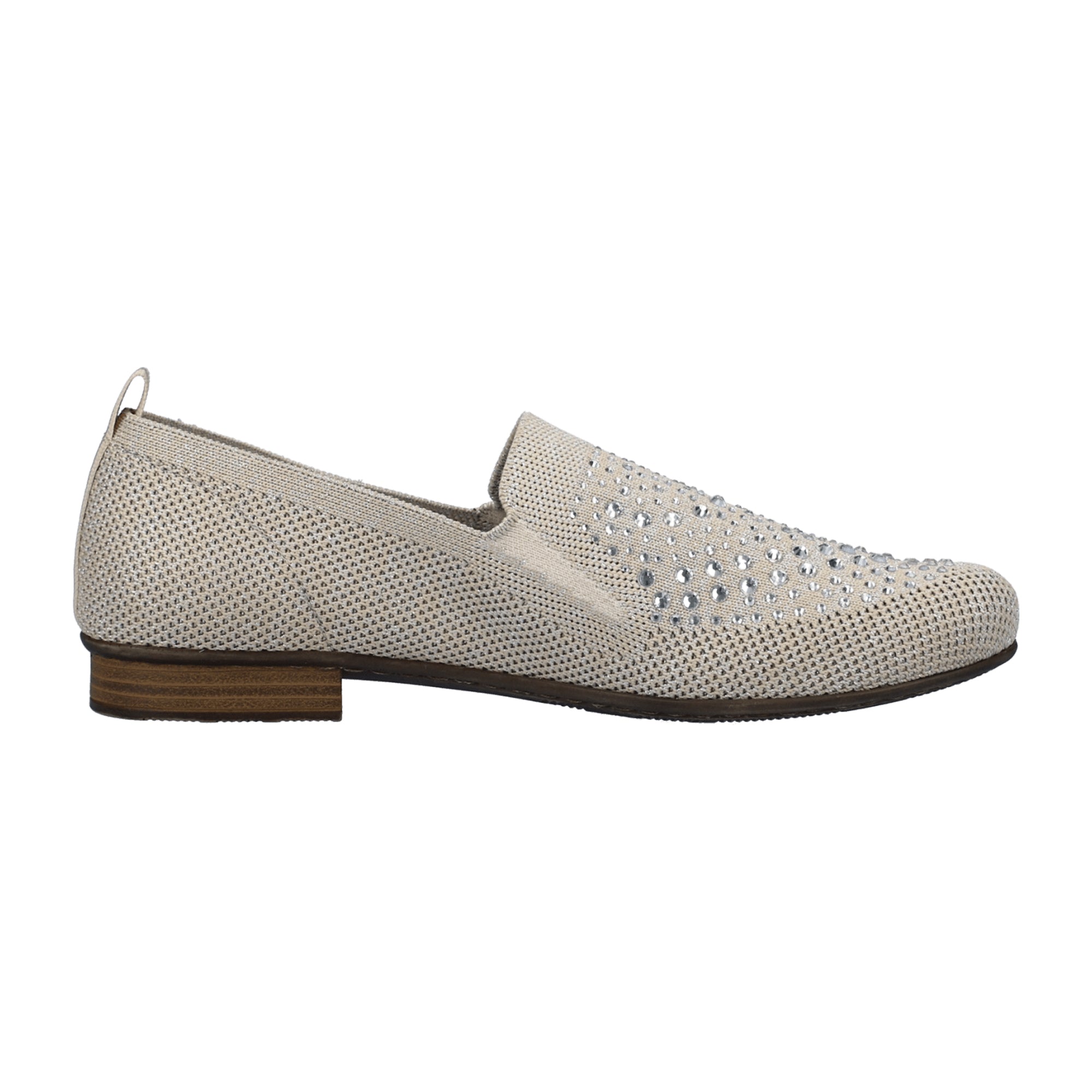 Rieker Beige Women's Ballerinas 51989-64 Comfortable Slip-On Shoes - Bartel-Shop