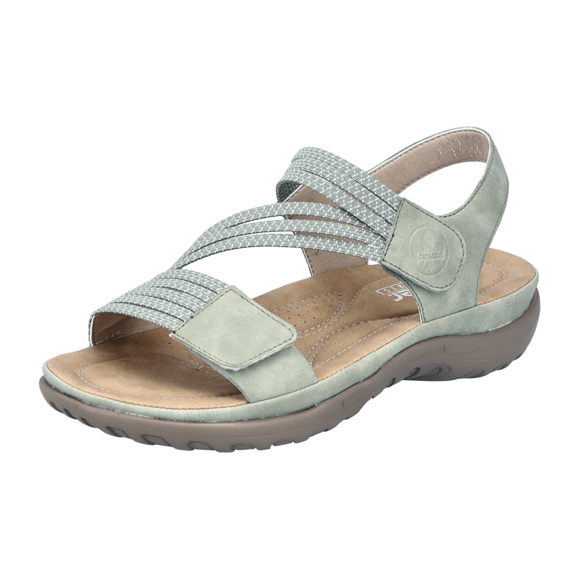 Rieker Women's Green Sandals Comfortable Adjustable Straps Everyday Wear