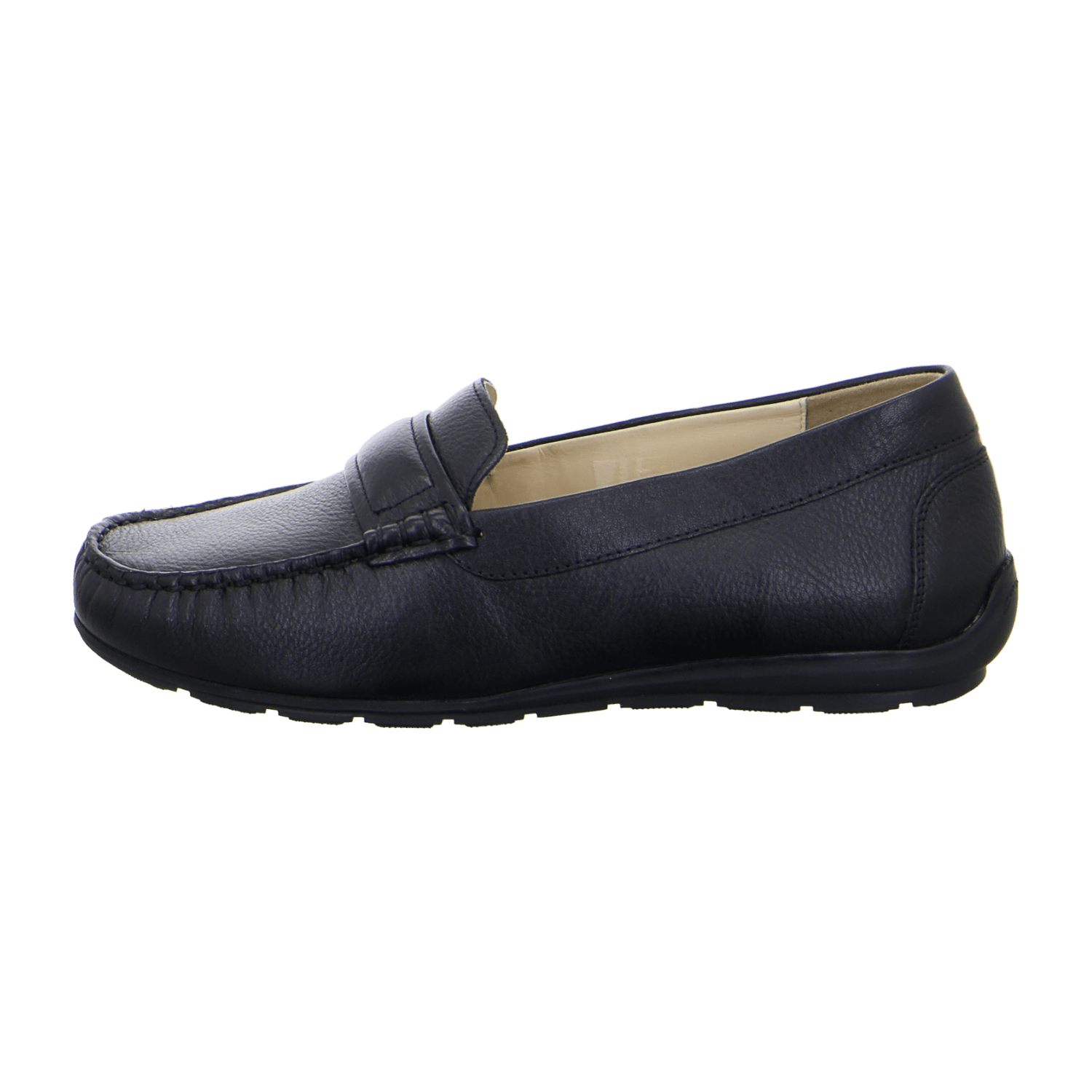 ARA ALABAMA ALA Women's Moccasin Smooth Leather Pull-On Black