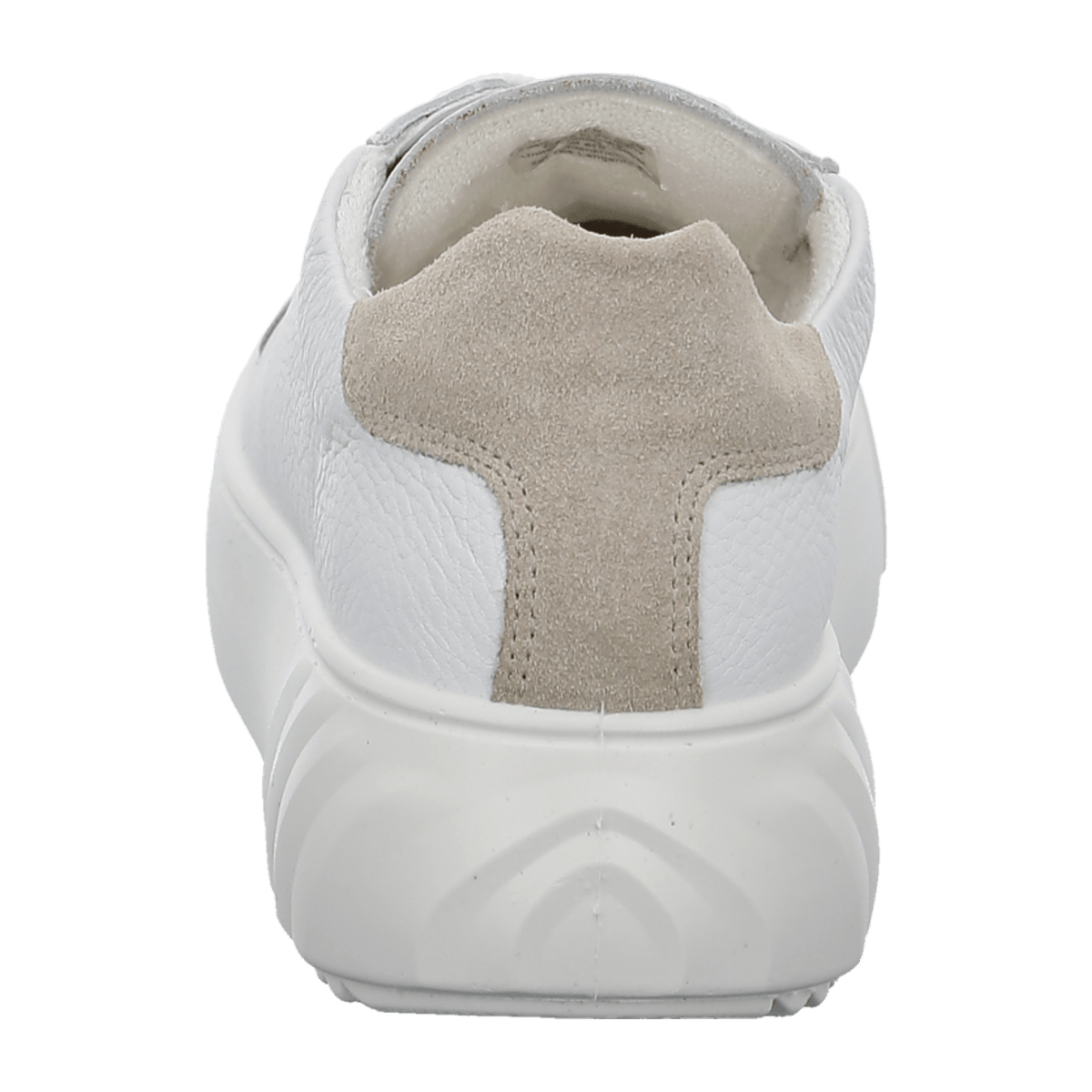 ARA MONACO Women's Sneakers in White Smooth Leather with Zip Closure and Round Toe