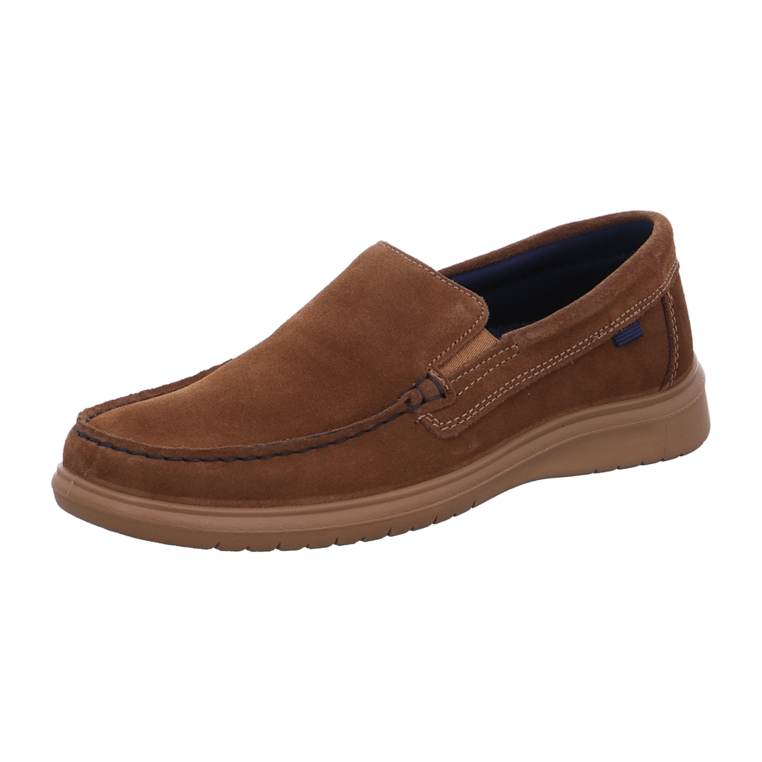ARA LAURO Men's Brown Suede Lace-Up Moccasin