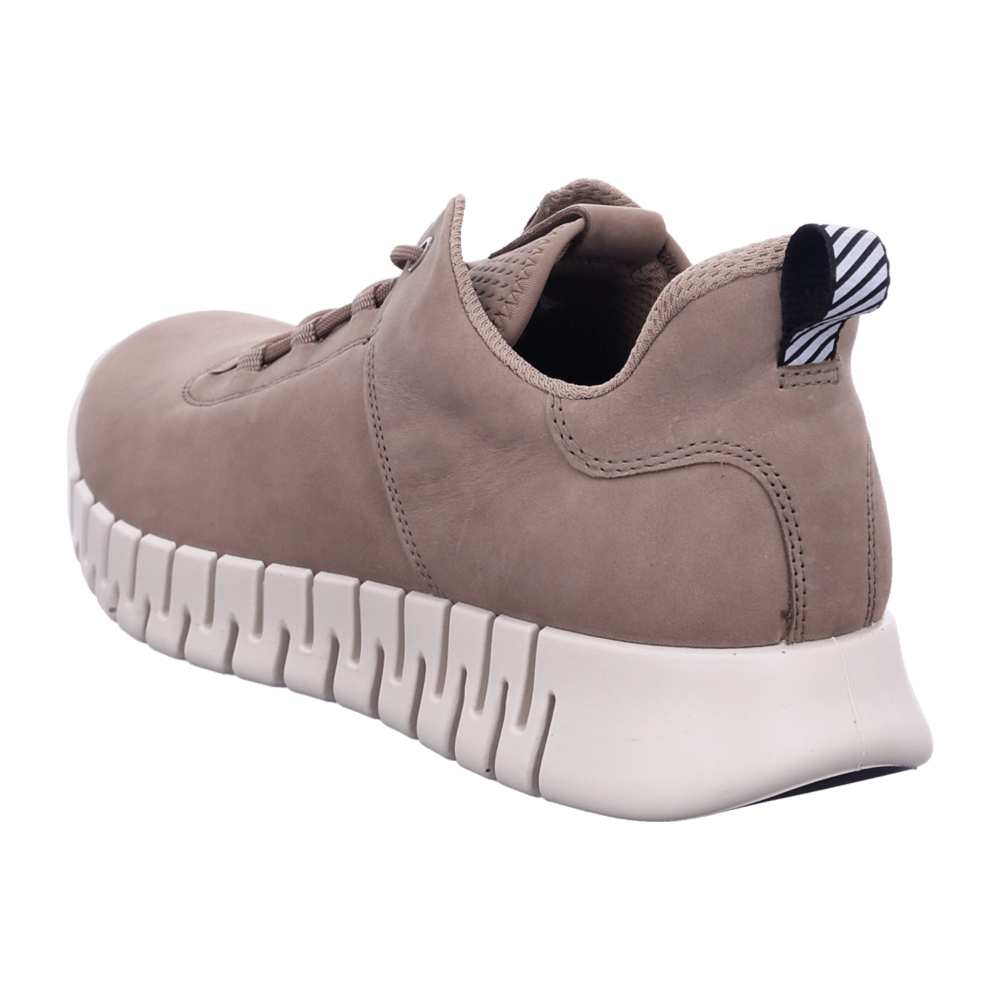 Ecco Men's Casual Beige Lace-up Shoes - Stylish & Durable for Everyday Wear