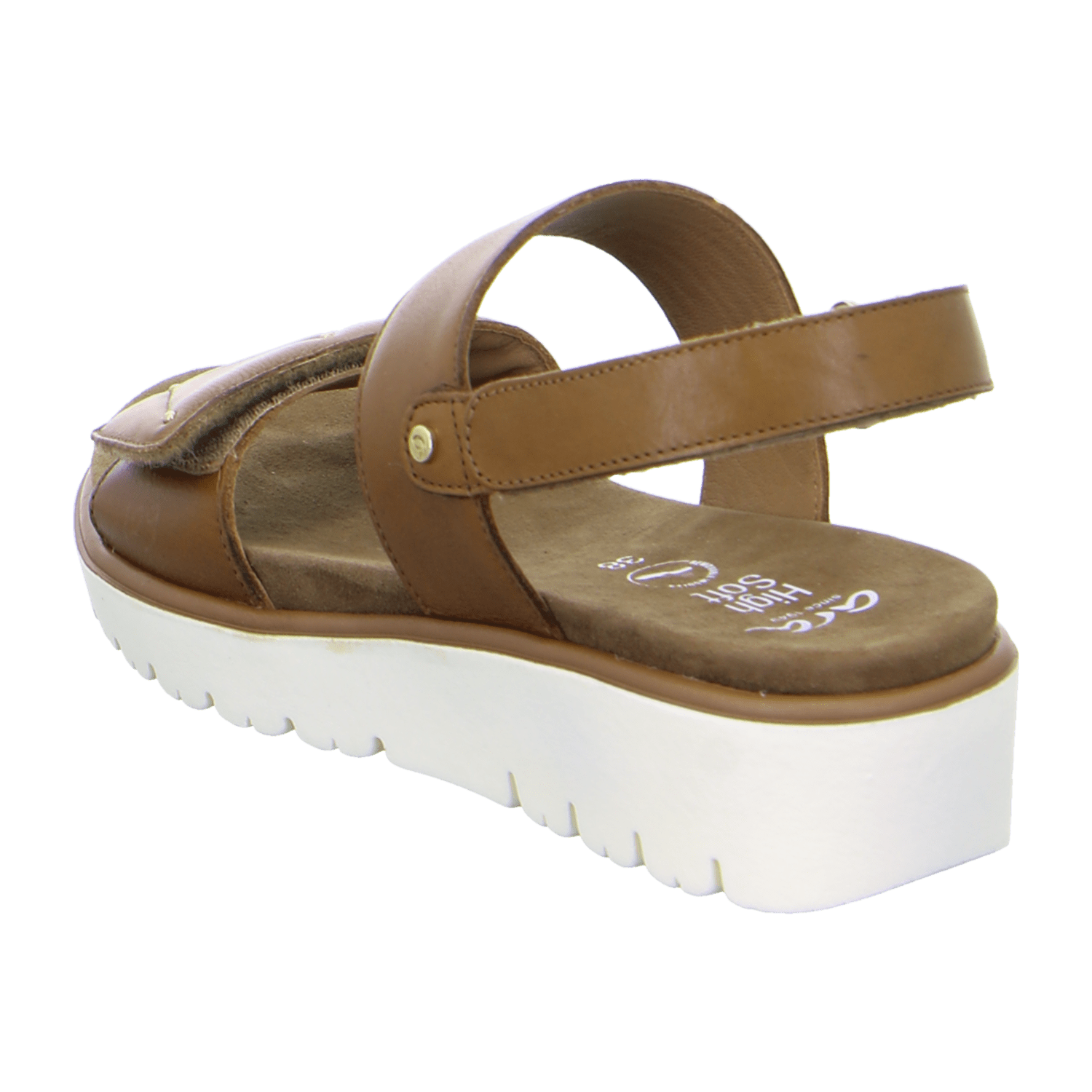 ARA Bilbao Women's T-Bar Sandal Slip On Smooth Leather Brown