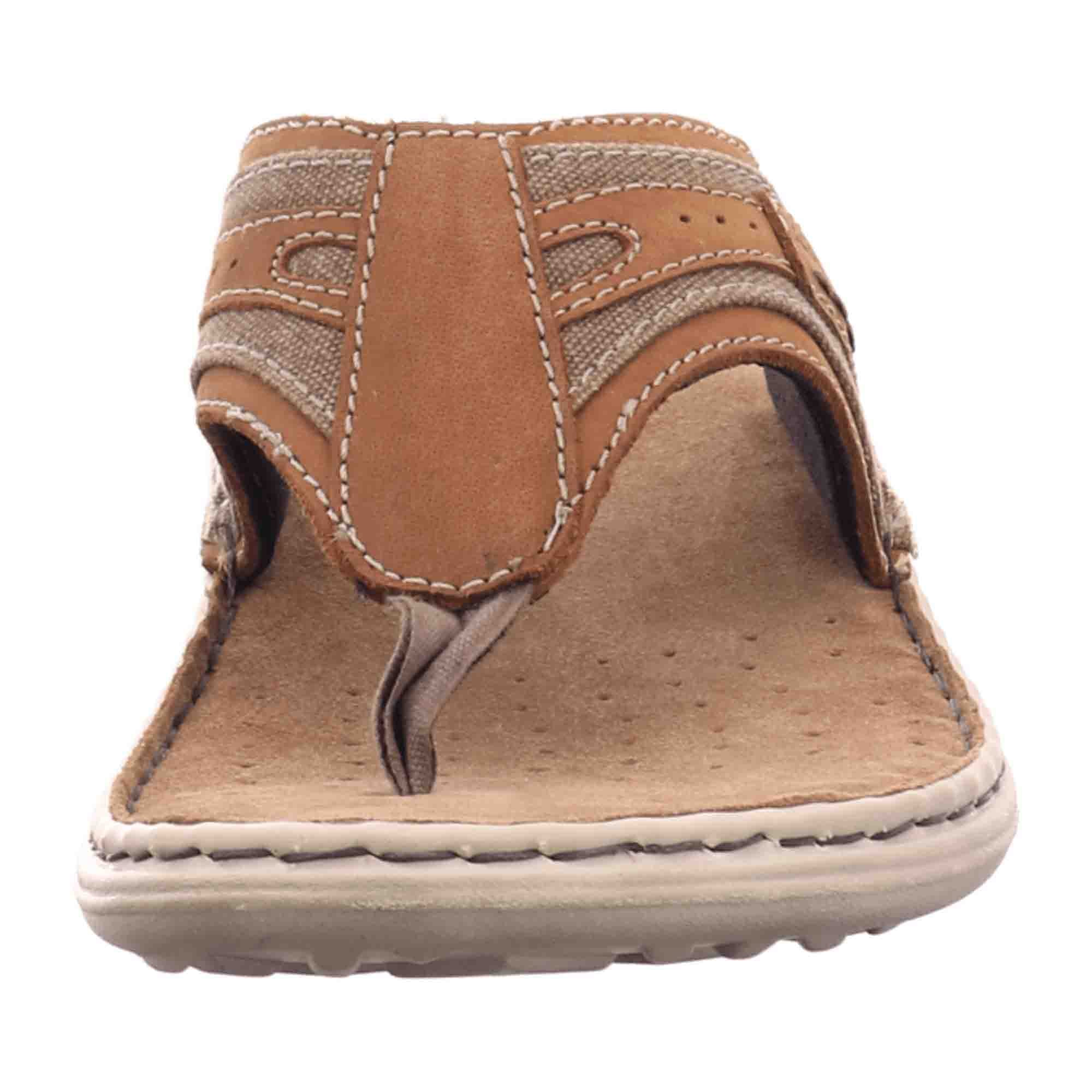 Josef Seibel Vincent 12 Men's Brown Combination Crazy Horse Sandals