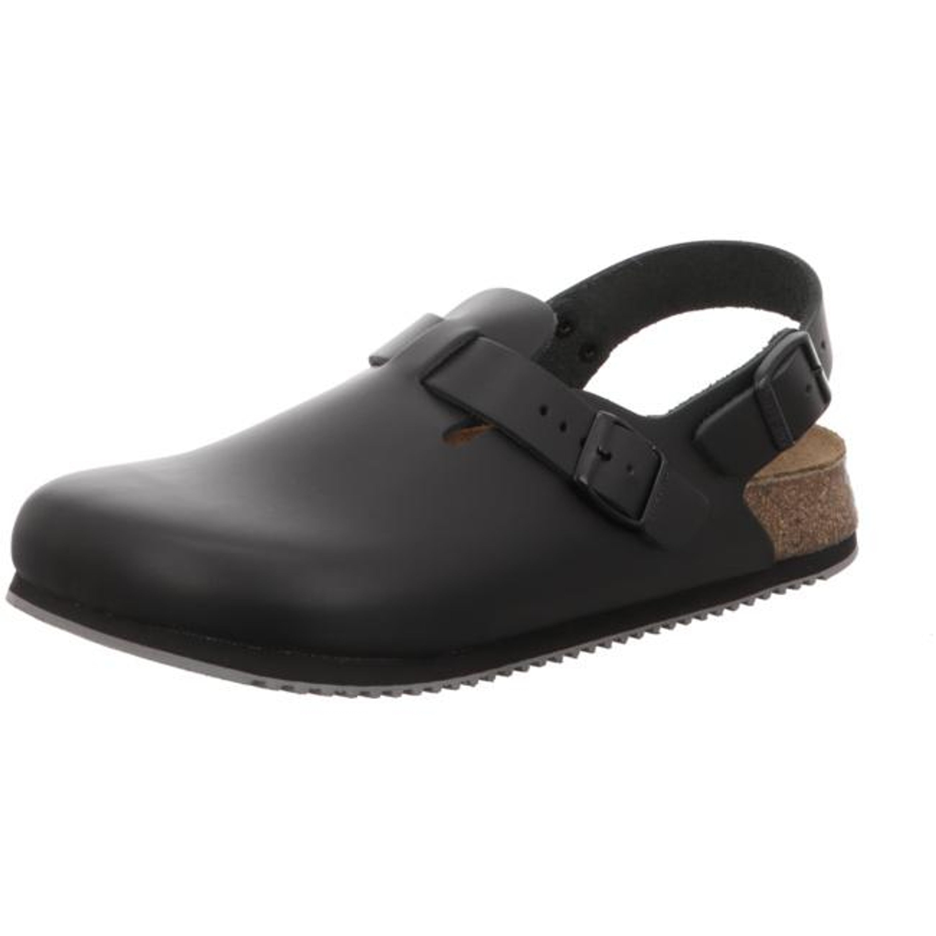 Birkenstock Tokio Super Grip Clogs Narrow black Natural leather - Bartel-Shop