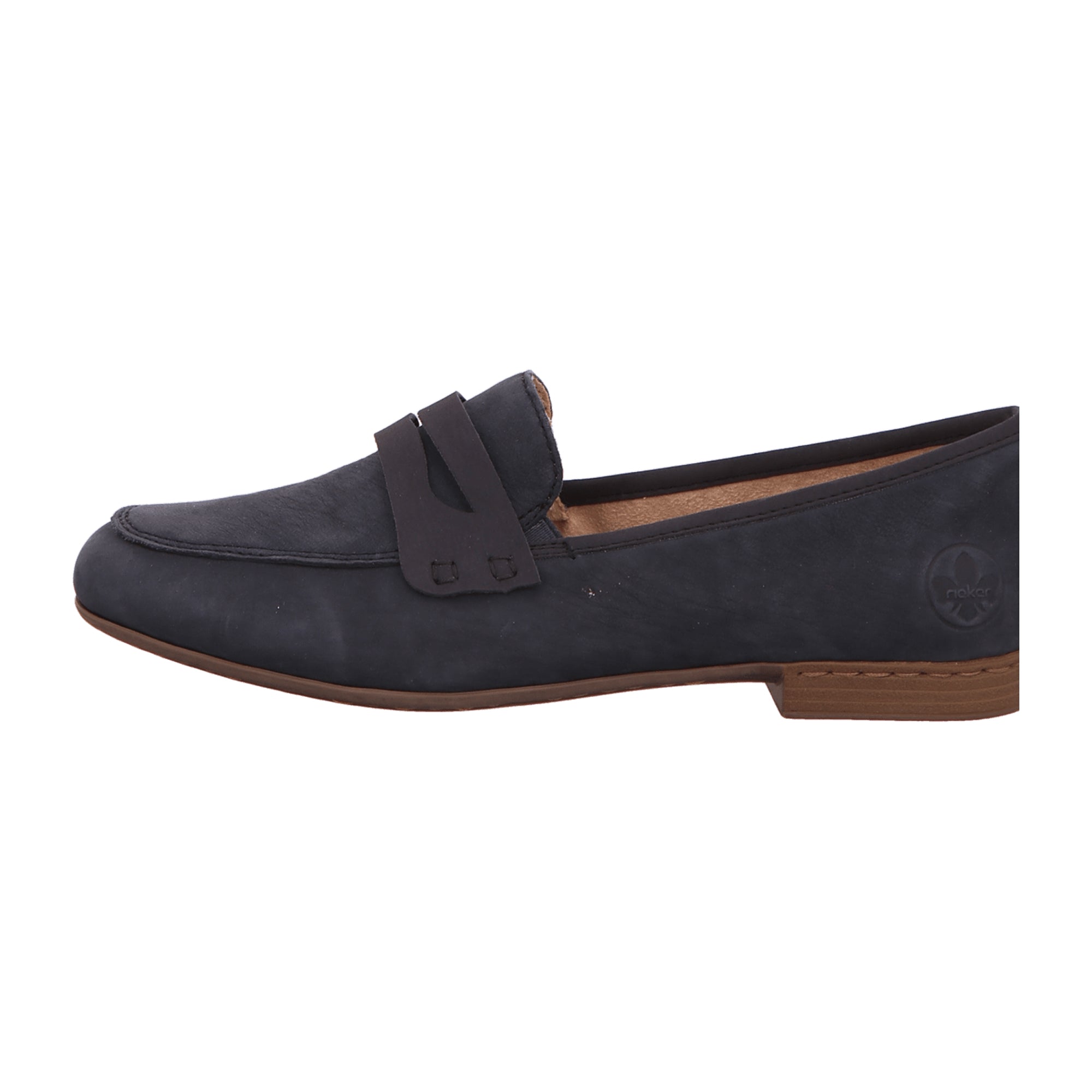 Rieker FSK Women's Blue Loafers Slip-On Suede Comfort Shock Absorb Sole