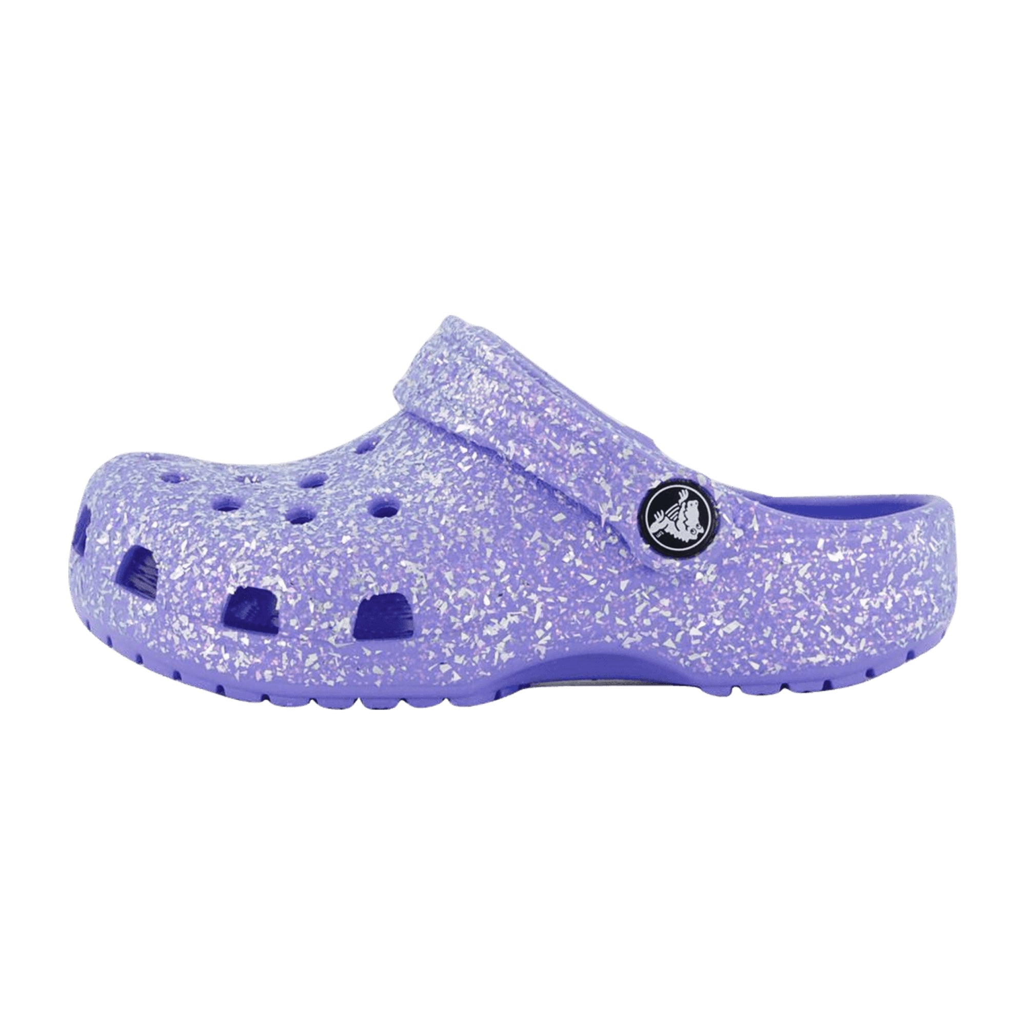 Crocs Classic Glitter Clog for Kids - Durable Purple Comfort Footwear