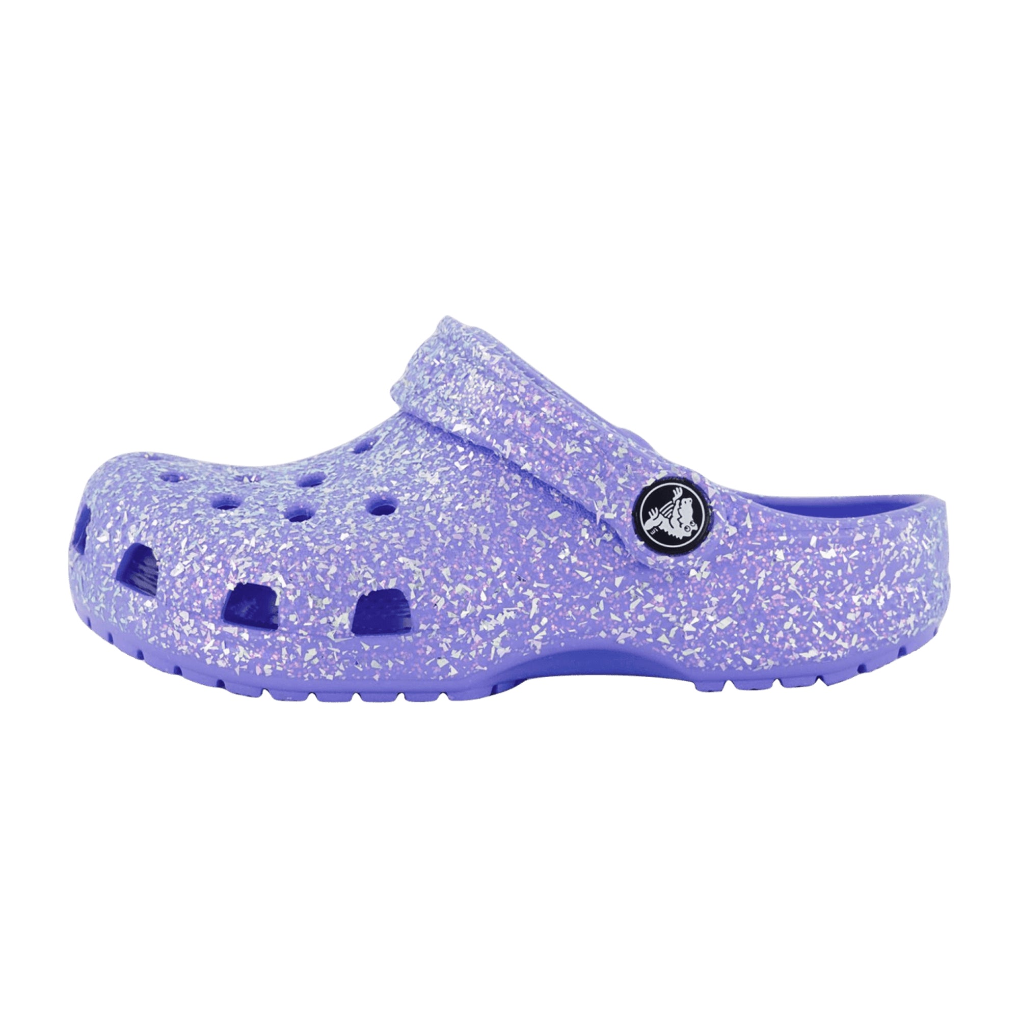 Crocs Classic Glitter Clog for Kids - Durable Purple Comfort Footwear