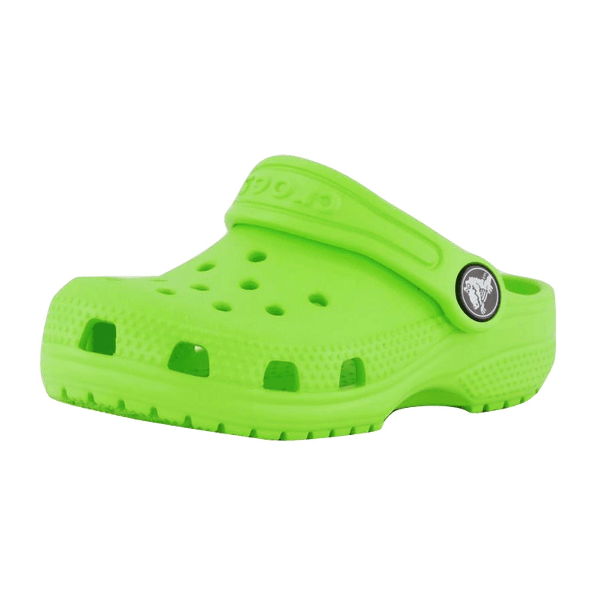 CROCS Classic Clog T Kids, Vibrant Green | Comfortable & Durable Slip-on Shoes